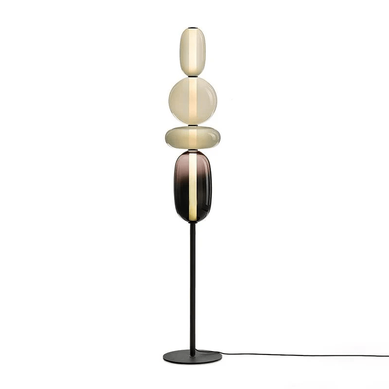 Prisma Hand-Blown Glass Floor Lamp for Living Room & Bedroom