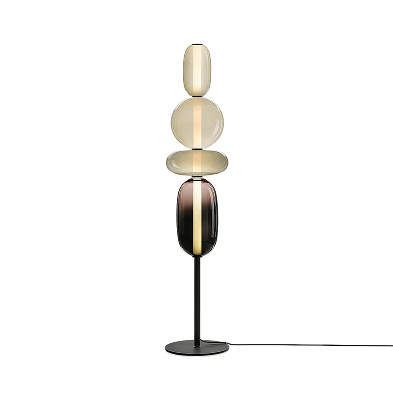 Prisma Hand-Blown Glass Floor Lamp for Living Room & Bedroom