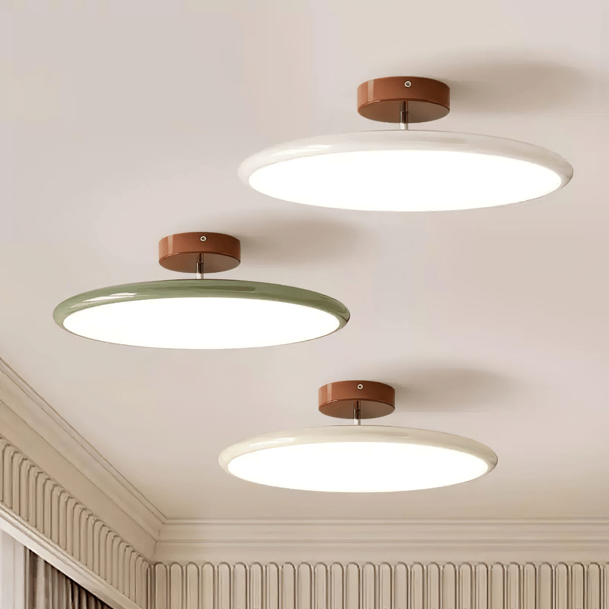 Pivot Adjustable Swing Arm Acrylic Ceiling Light for Sloped Ceilings