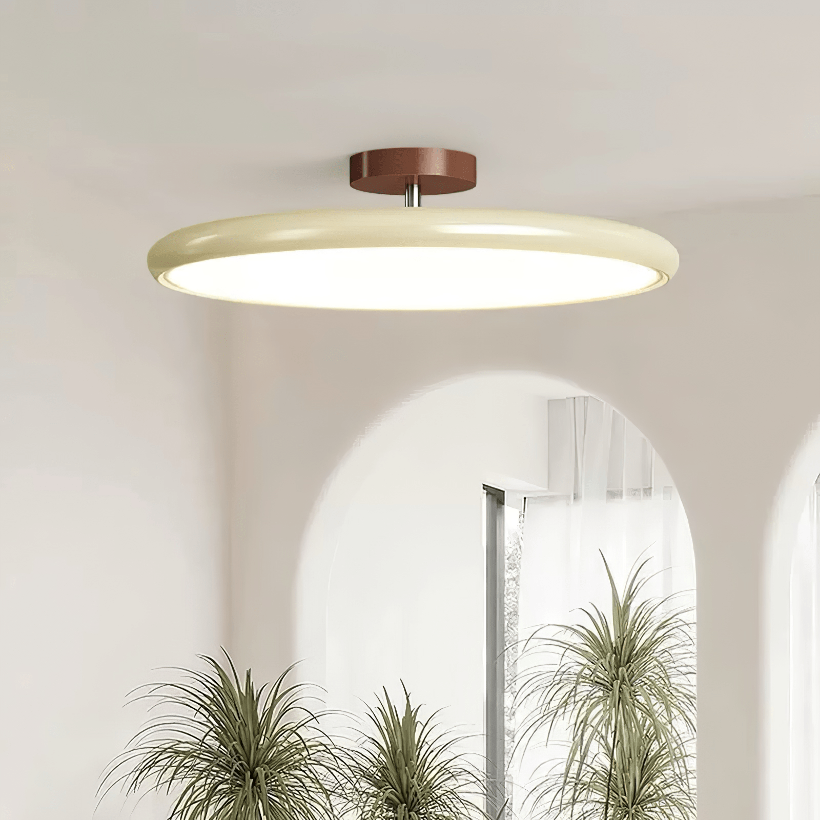 Pivot Adjustable Swing Arm Acrylic Ceiling Light for Sloped Ceilings