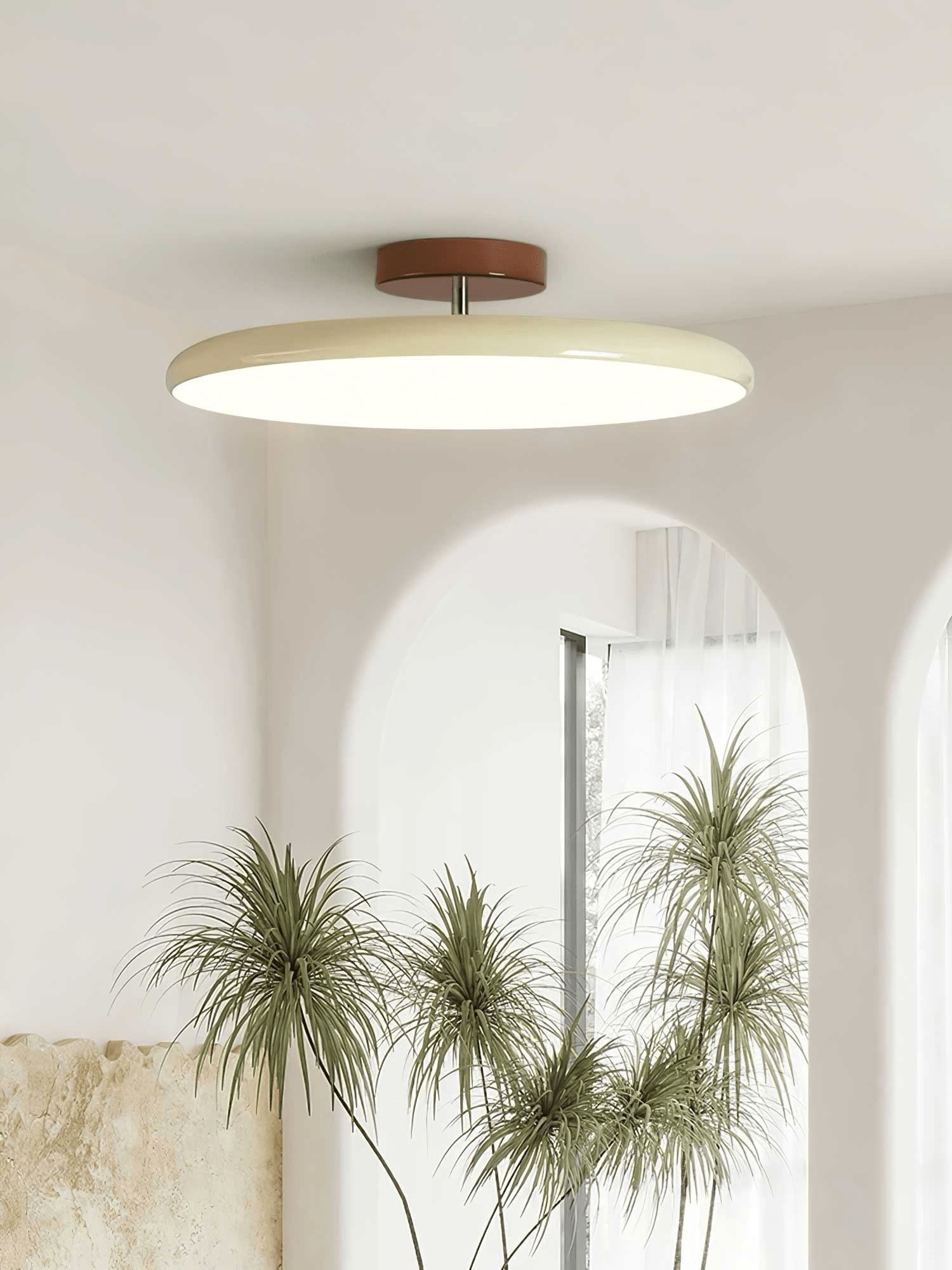 Pivot Adjustable Swing Arm Acrylic Ceiling Light for Sloped Ceilings
