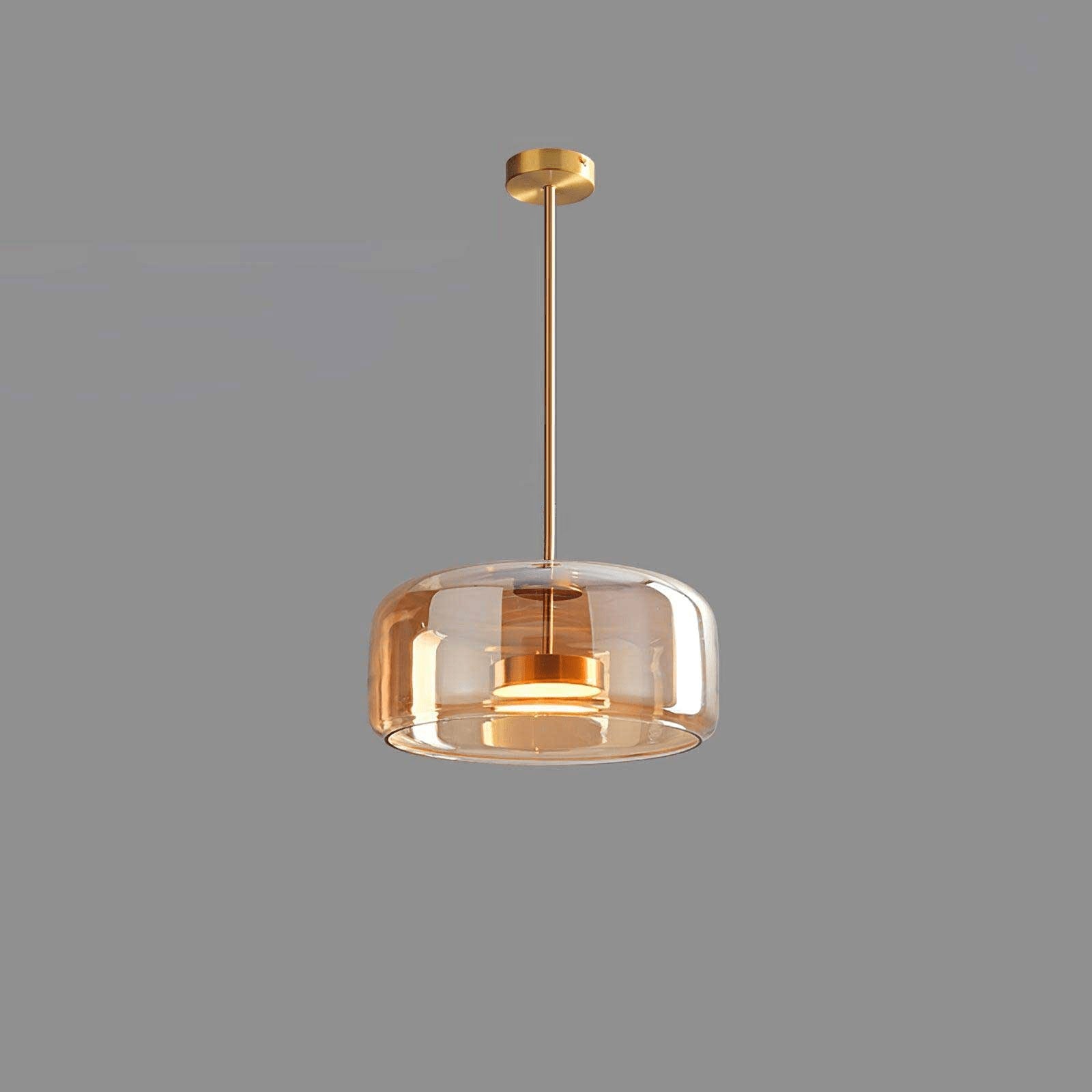 Fumo Hand-Blown Smoked Glass Pendant for Kitchen Island & Dining Room