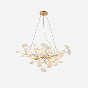 Icho Handcrafted Porcelain Ginkgo Chandelier for Dining & Living Room
