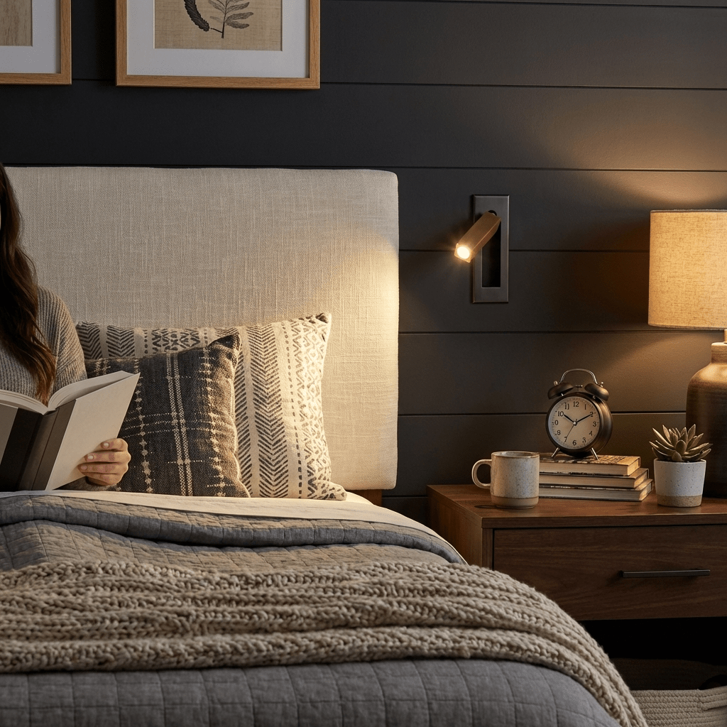 Hush Recessed Flush-Mount Dimmable Reading Light for Bedroom & Study