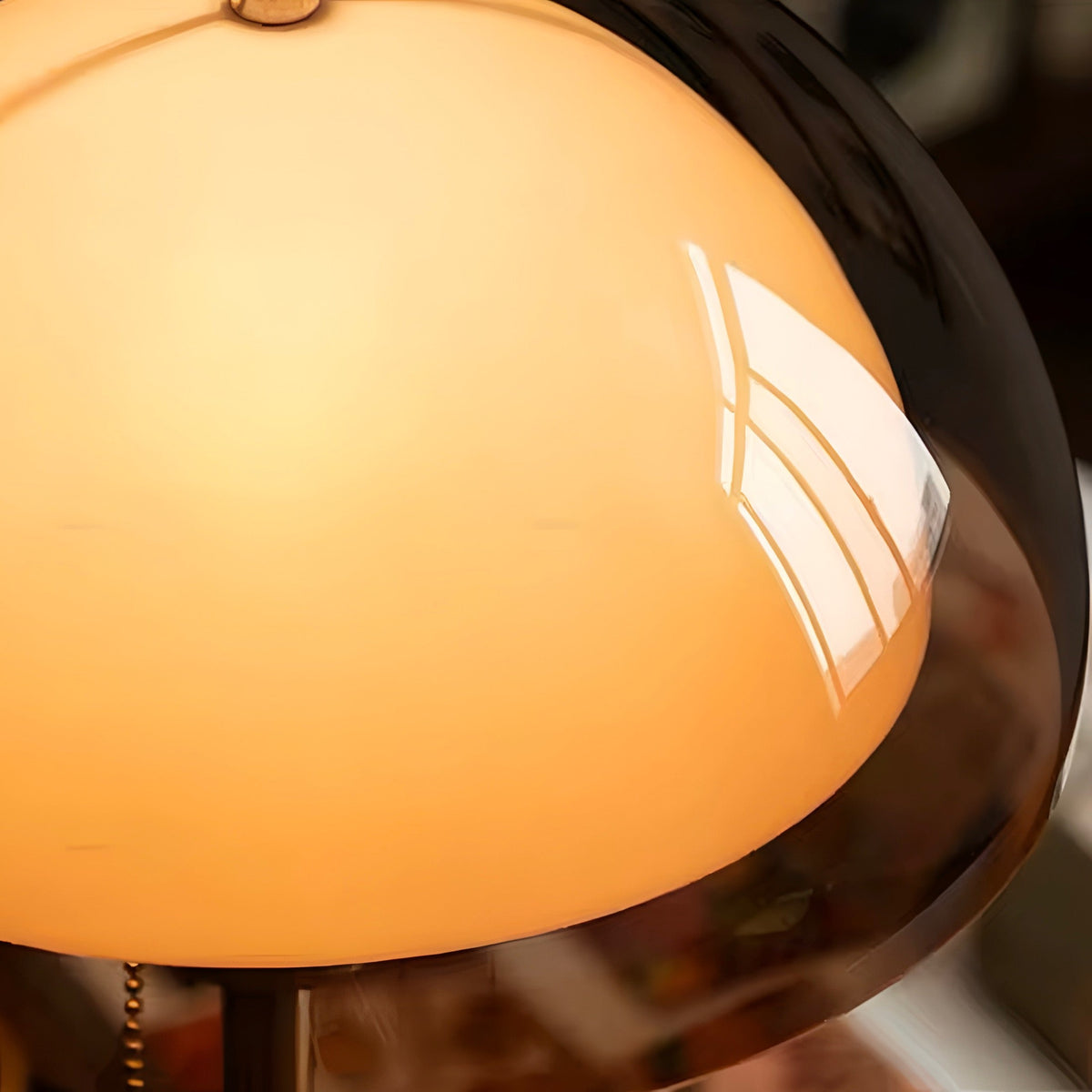 Kinoko Mushroom Amber Glass Table Lamp for Bedroom & Living Room