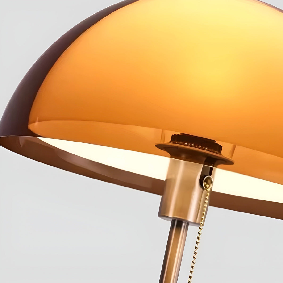Kinoko Mushroom Amber Glass Table Lamp for Bedroom & Living Room