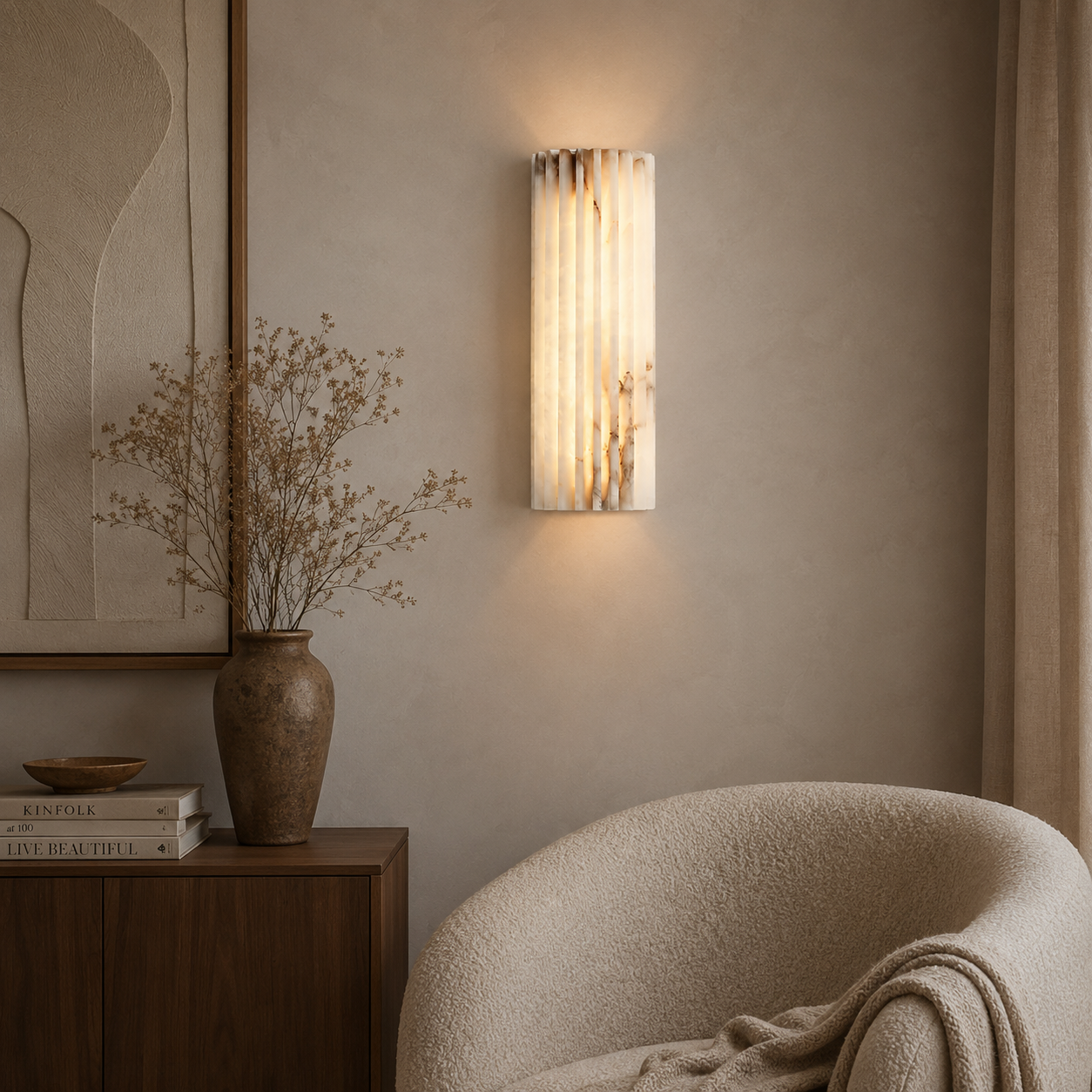 Alvora Alabaster Wall Light
