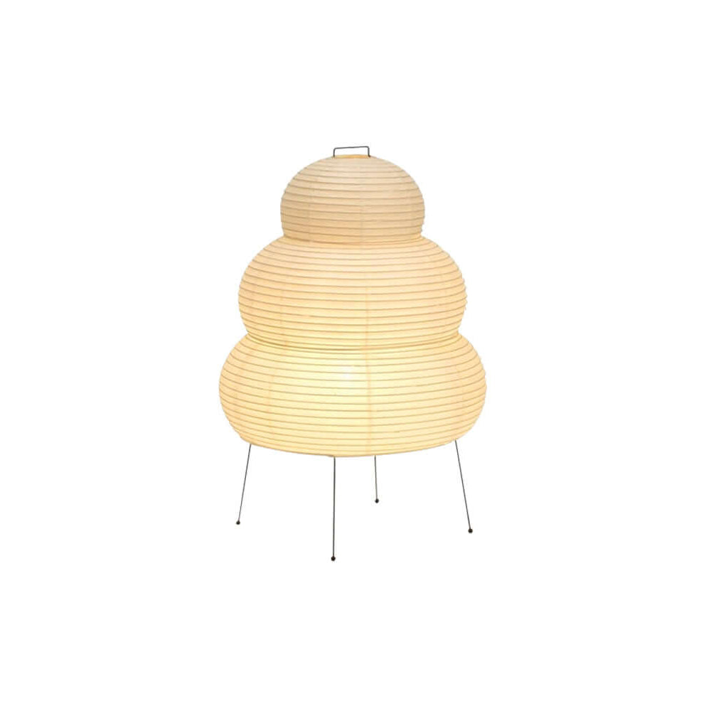 Tsuki Japanese Paper Lantern Table Lamp for Bedside and Living Room