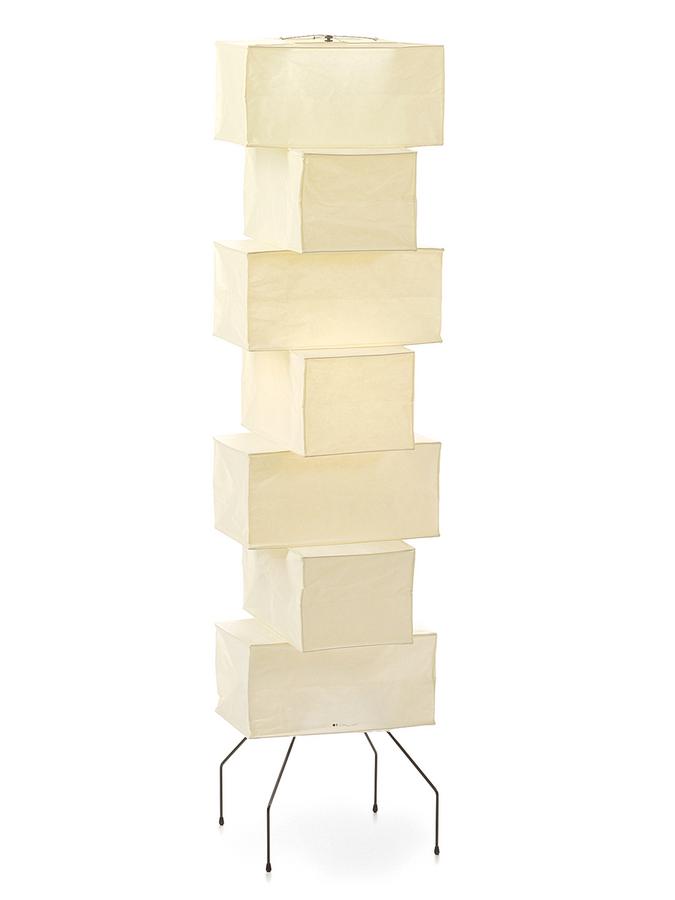 Sora Rice Stacked Paper Floor Lamp for Living Room & Bedroom