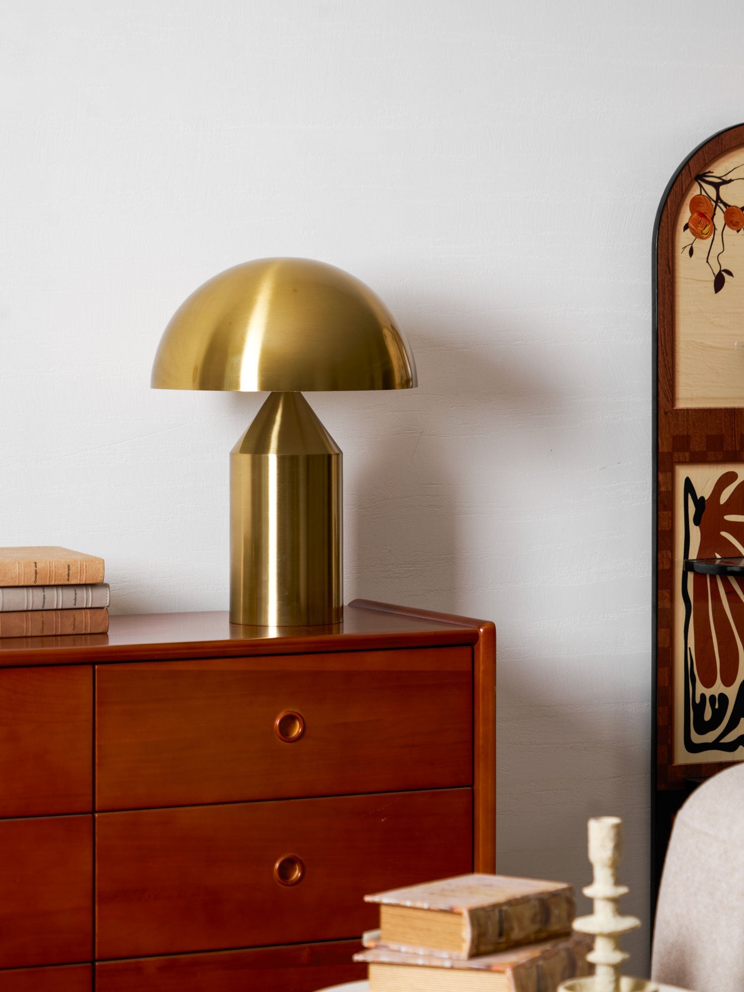 Solido Sculptural Geometric Metal Table Lamp for Bedroom Living Room