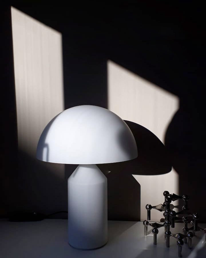 Solido Sculptural Geometric Metal Table Lamp for Bedroom Living Room