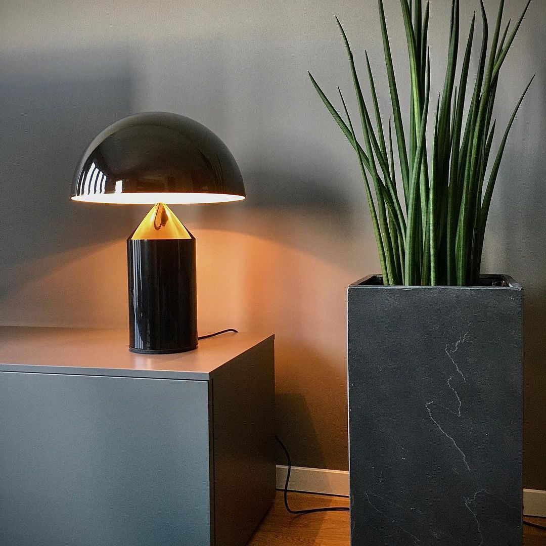 Solido Sculptural Geometric Metal Table Lamp for Bedroom Living Room