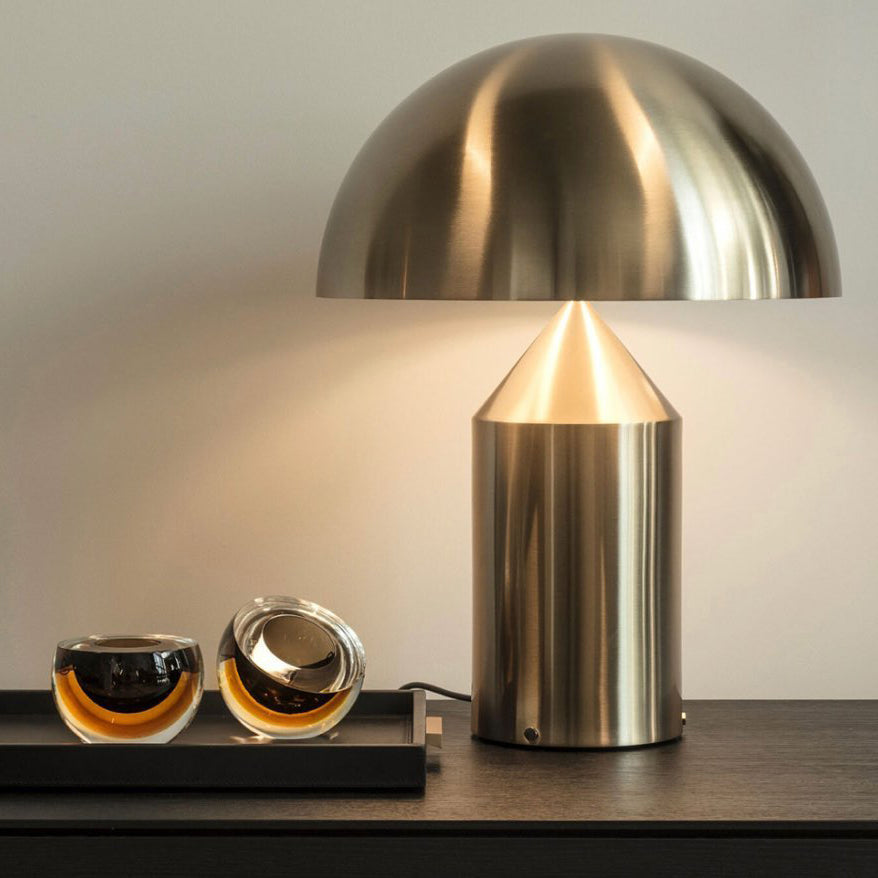 Solido Sculptural Geometric Metal Table Lamp for Bedroom Living Room
