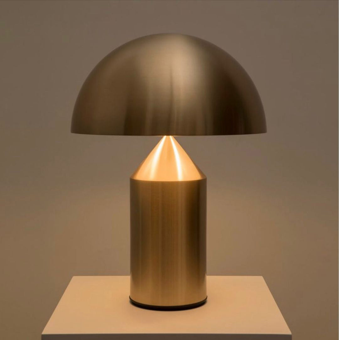 Solido Sculptural Geometric Metal Table Lamp for Bedroom Living Room
