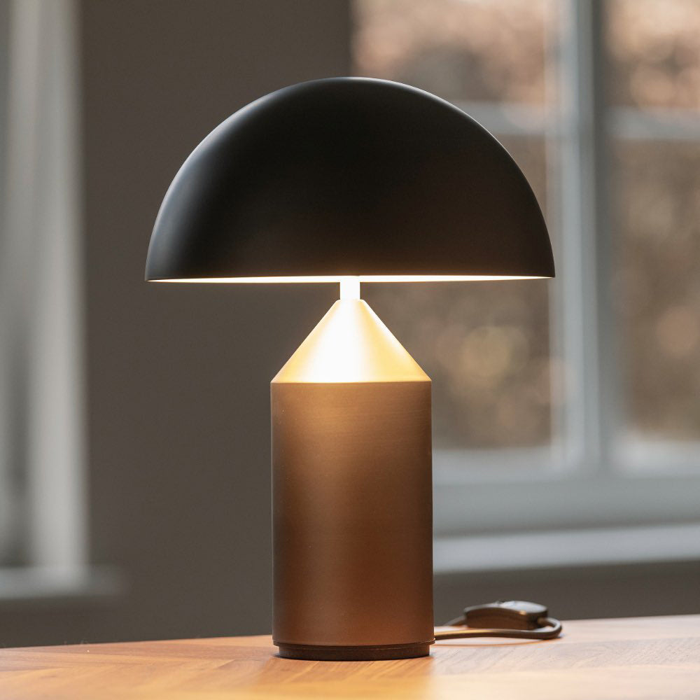 Solido Sculptural Geometric Metal Table Lamp for Bedroom Living Room
