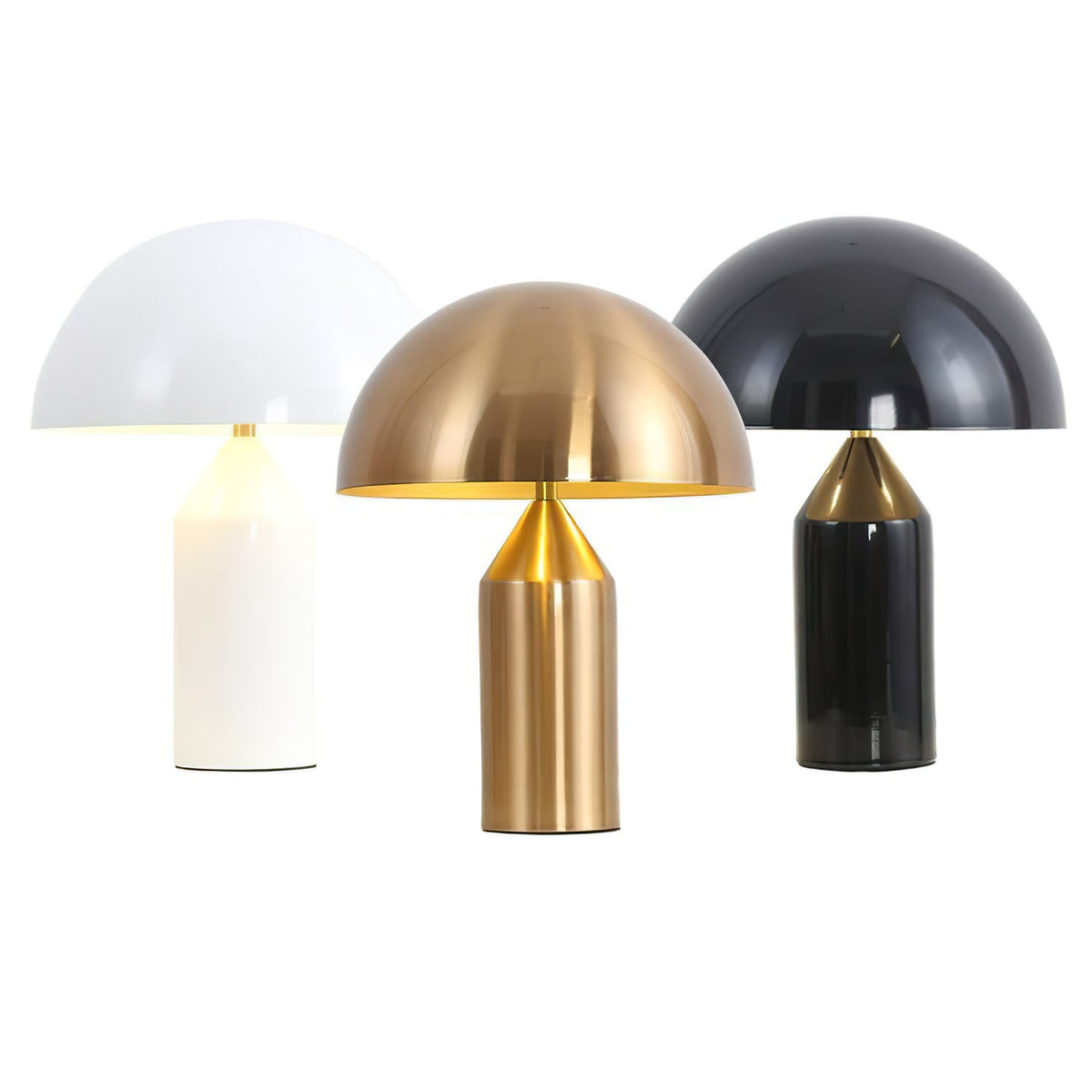 Solido Sculptural Geometric Metal Table Lamp for Bedroom Living Room
