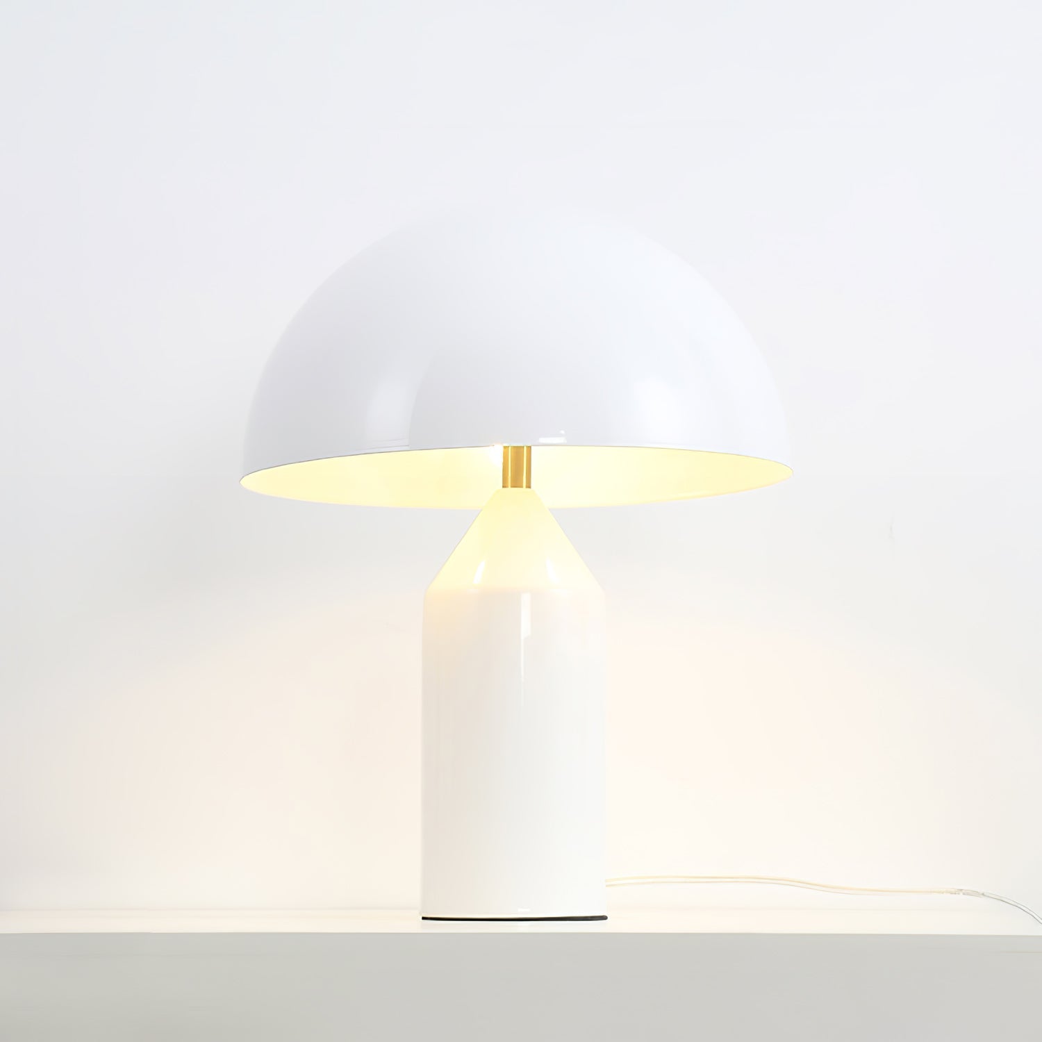 Solido Sculptural Geometric Metal Table Lamp for Bedroom Living Room