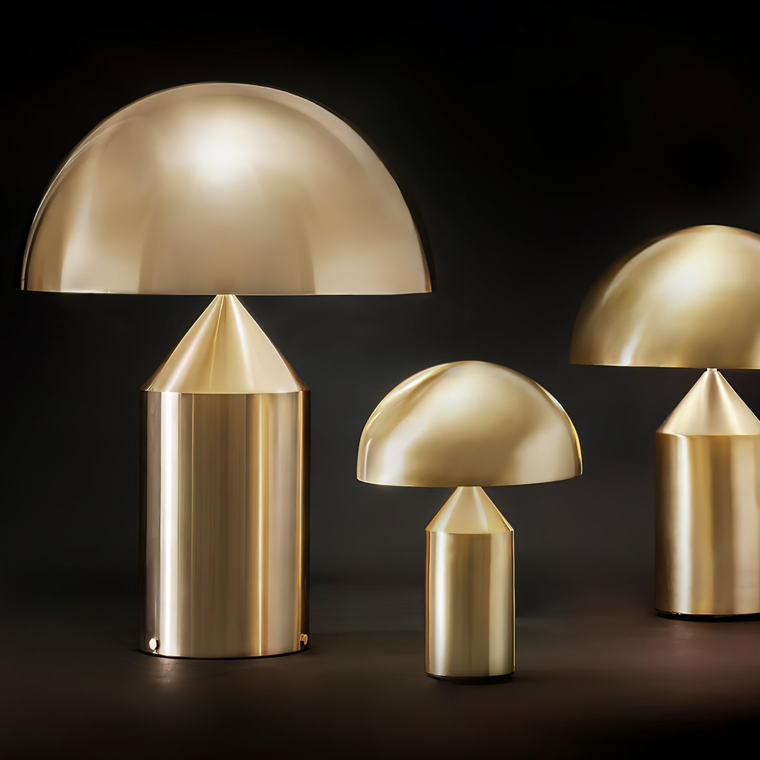 Solido Sculptural Geometric Metal Table Lamp for Bedroom Living Room