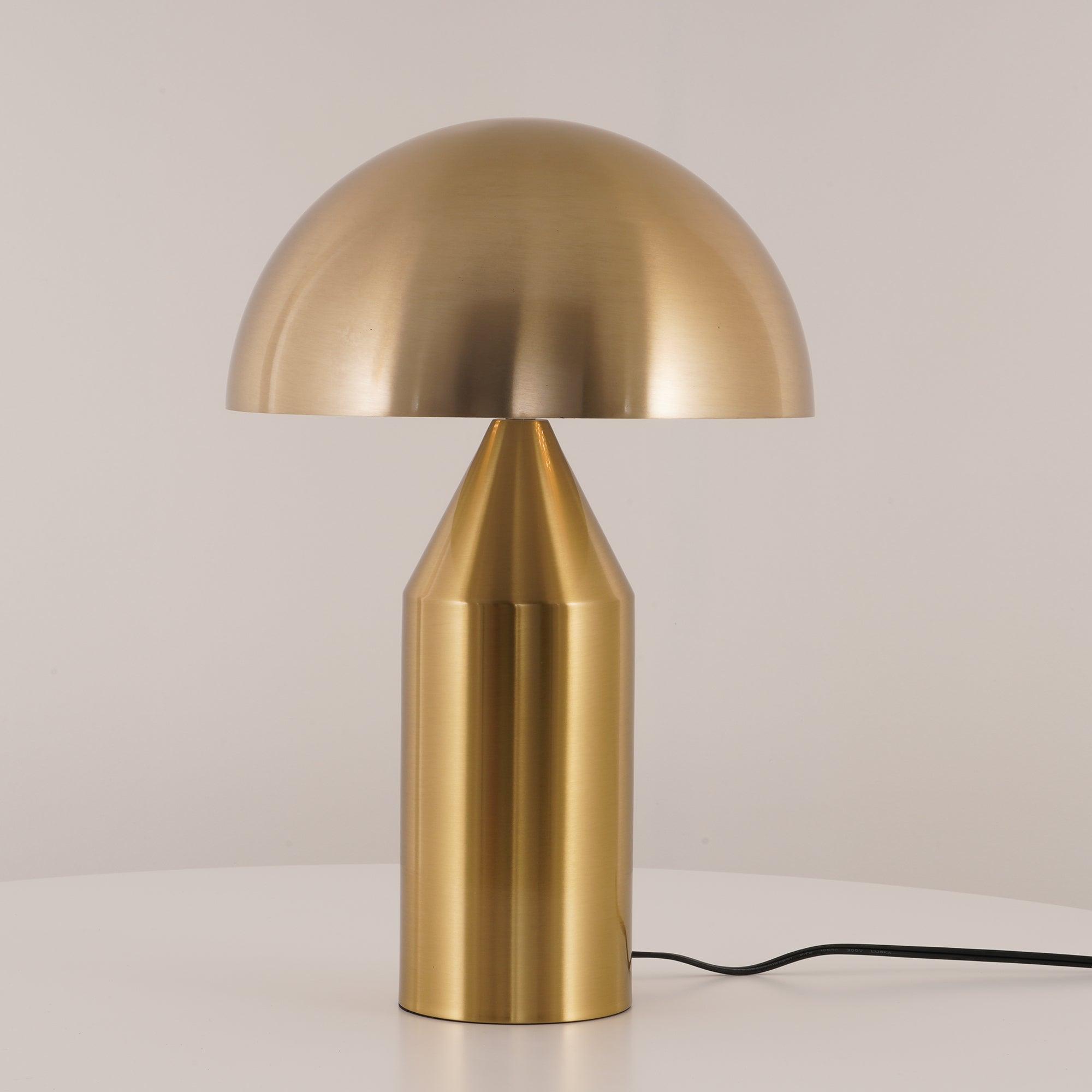 Solido Sculptural Geometric Metal Table Lamp for Bedroom Living Room