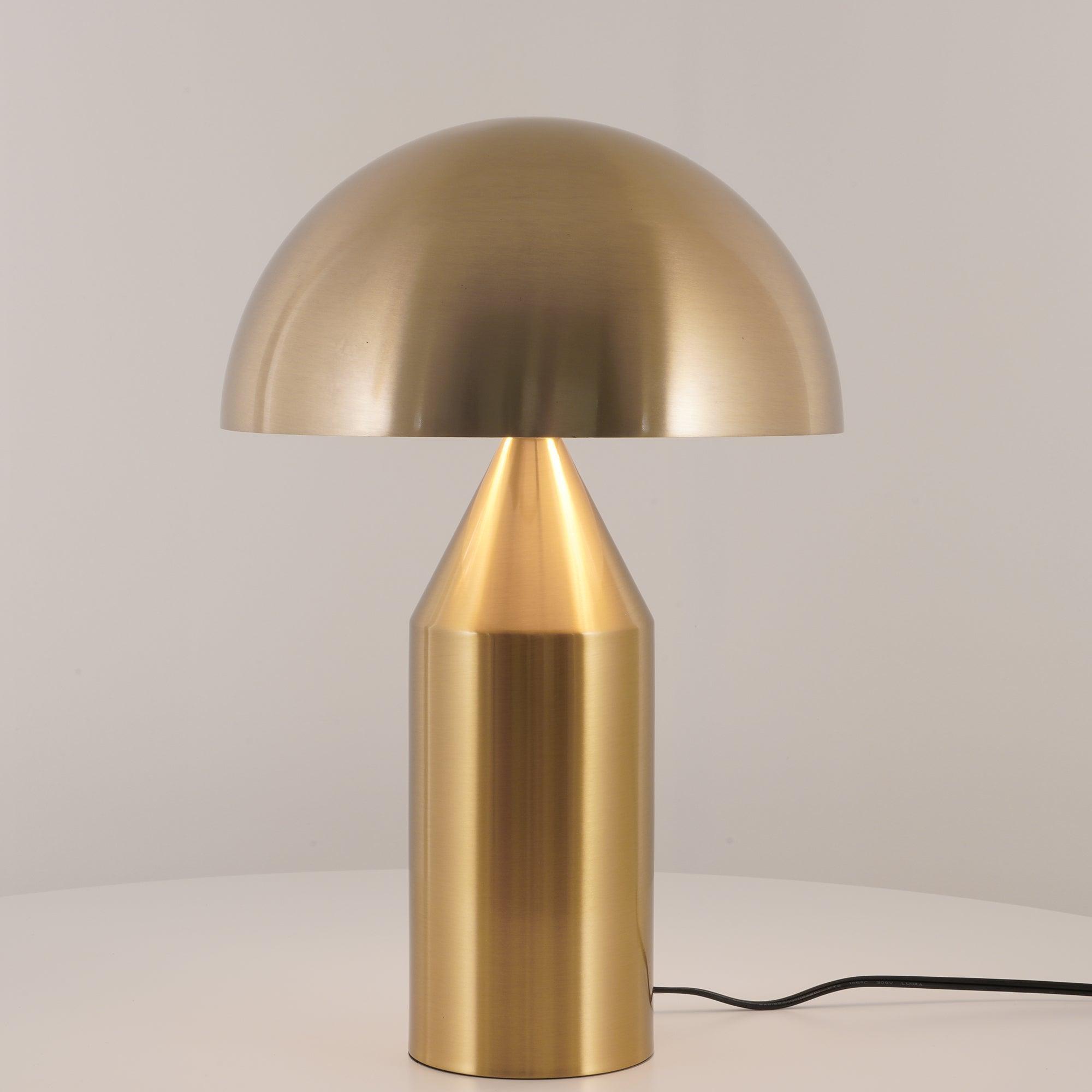 Solido Sculptural Geometric Metal Table Lamp for Bedroom Living Room