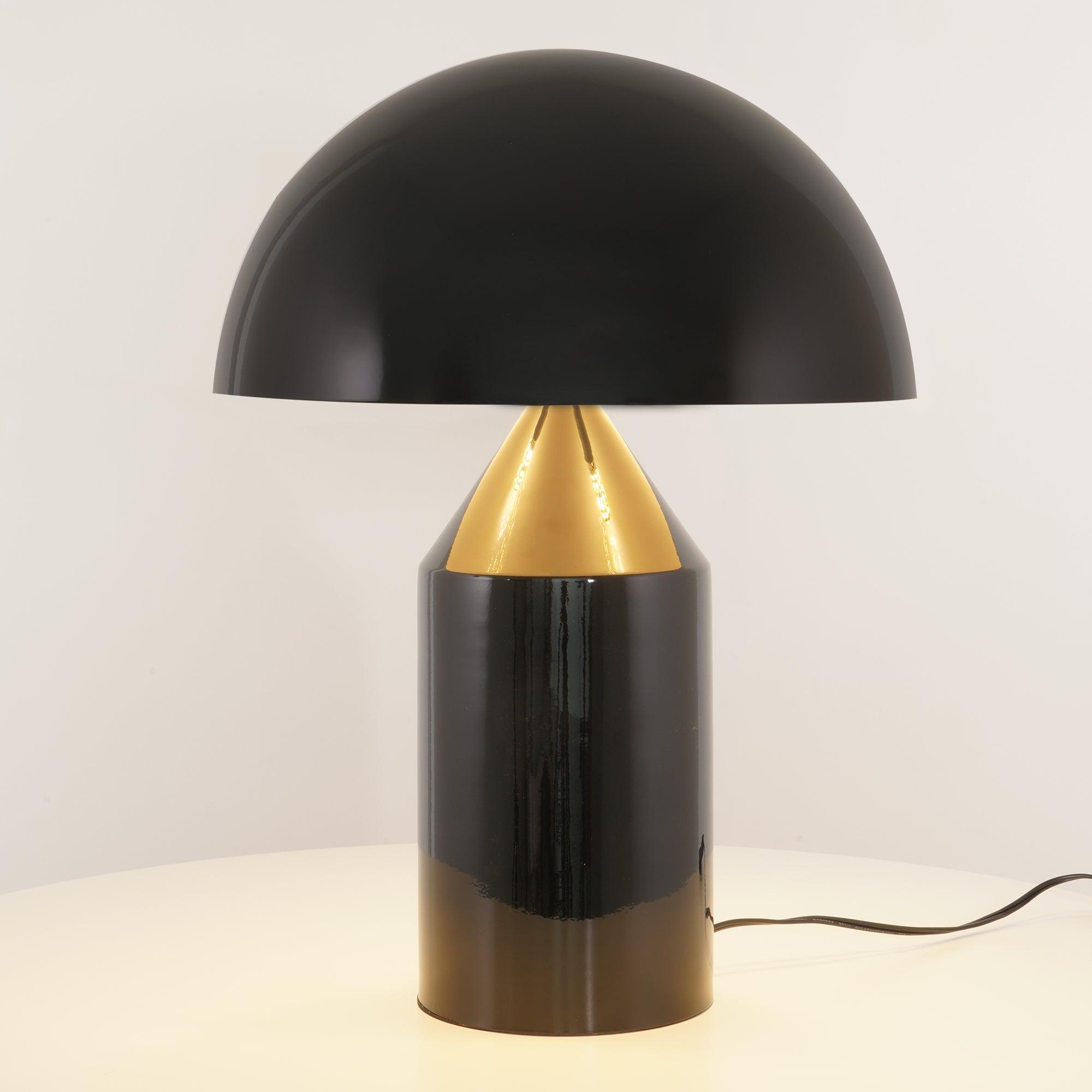Solido Sculptural Geometric Metal Table Lamp for Bedroom Living Room