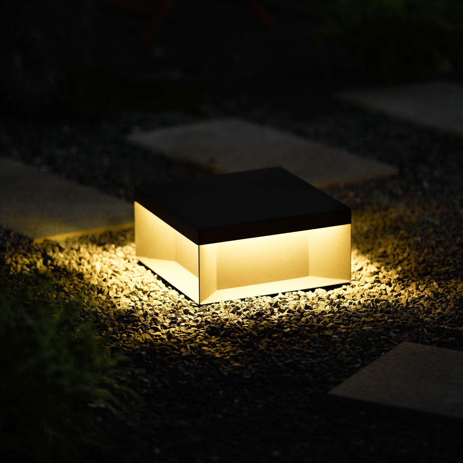 Bloc Cube IP65 Waterproof Outdoor Post Light for Garden and Pathways