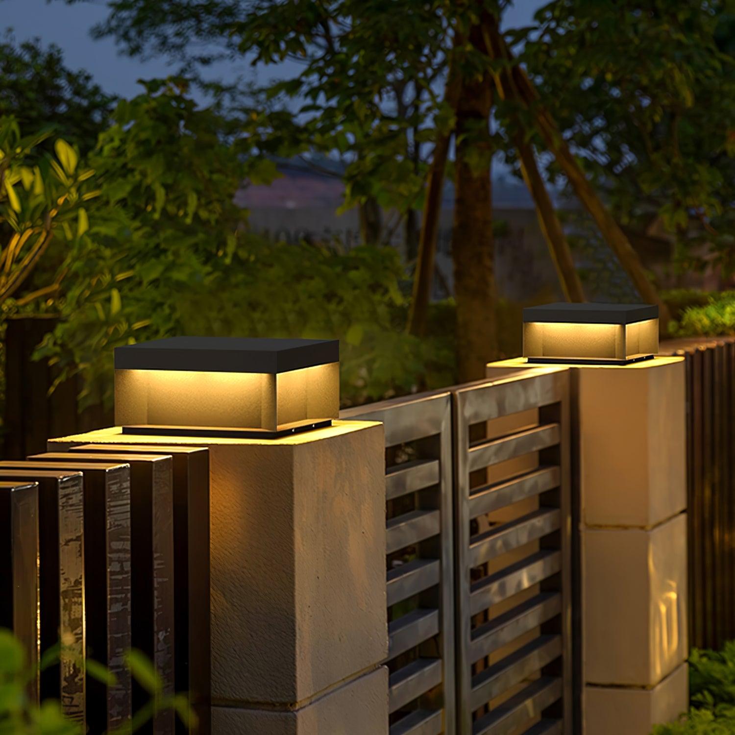 Bloc Cube IP65 Waterproof Outdoor Post Light for Garden and Pathways
