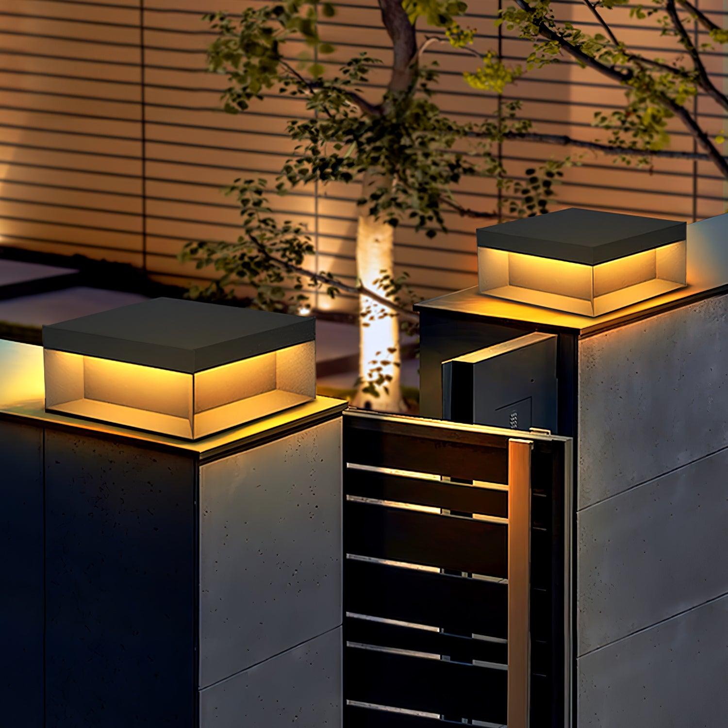 Bloc Cube IP65 Waterproof Outdoor Post Light for Garden and Pathways