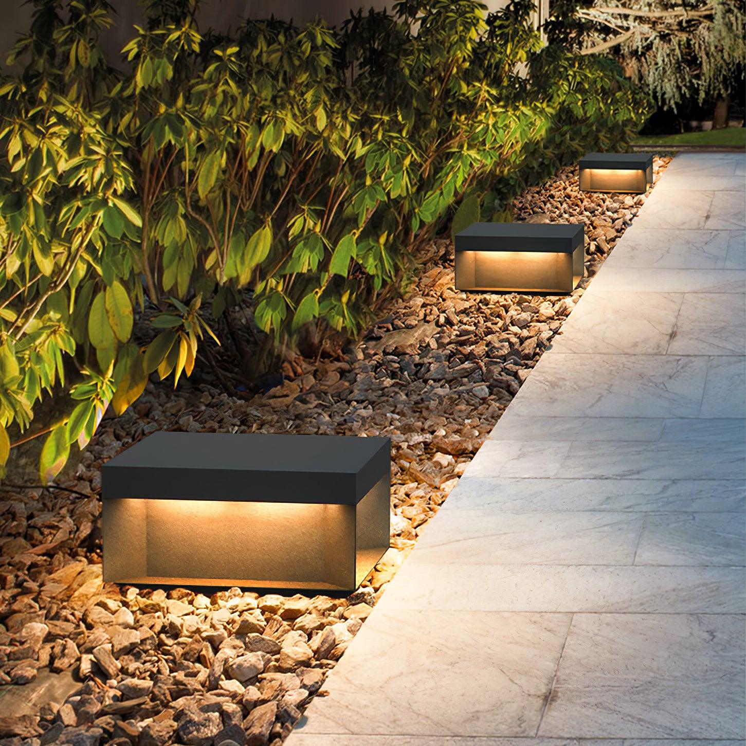 Bloc Cube IP65 Waterproof Outdoor Post Light for Garden and Pathways