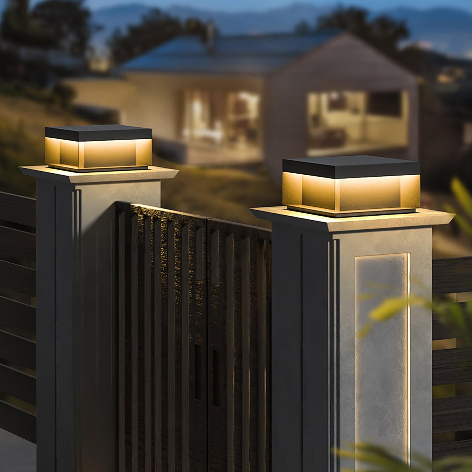 Bloc Cube IP65 Waterproof Outdoor Post Light for Garden and Pathways