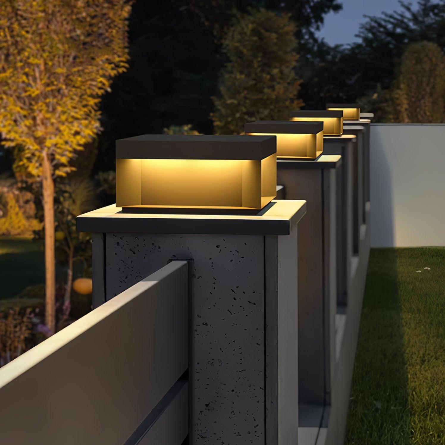 Bloc Cube IP65 Waterproof Outdoor Post Light for Garden and Pathways