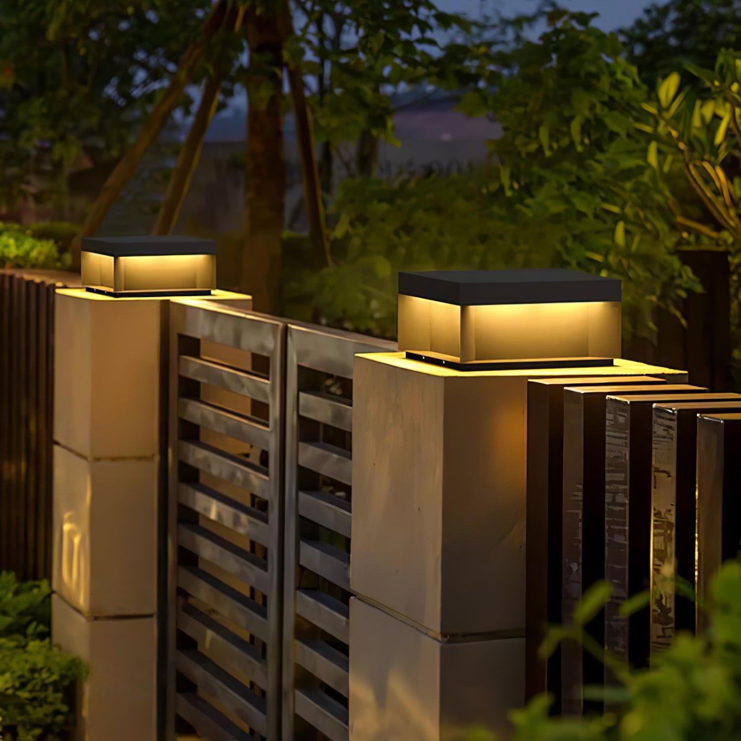 Bloc Cube IP65 Waterproof Outdoor Post Light for Garden and Pathways