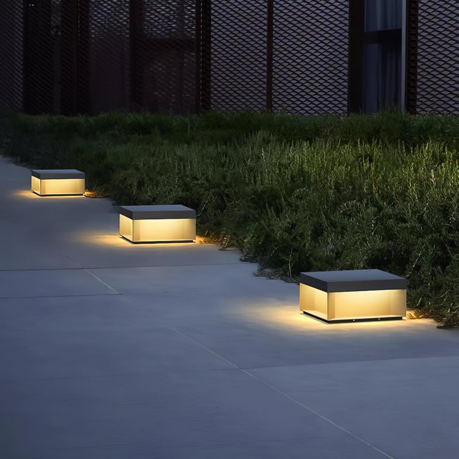 Bloc Cube IP65 Waterproof Outdoor Post Light for Garden and Pathways