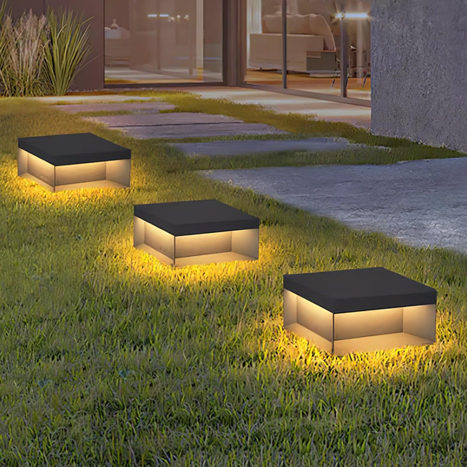 Bloc Cube IP65 Waterproof Outdoor Post Light for Garden and Pathways