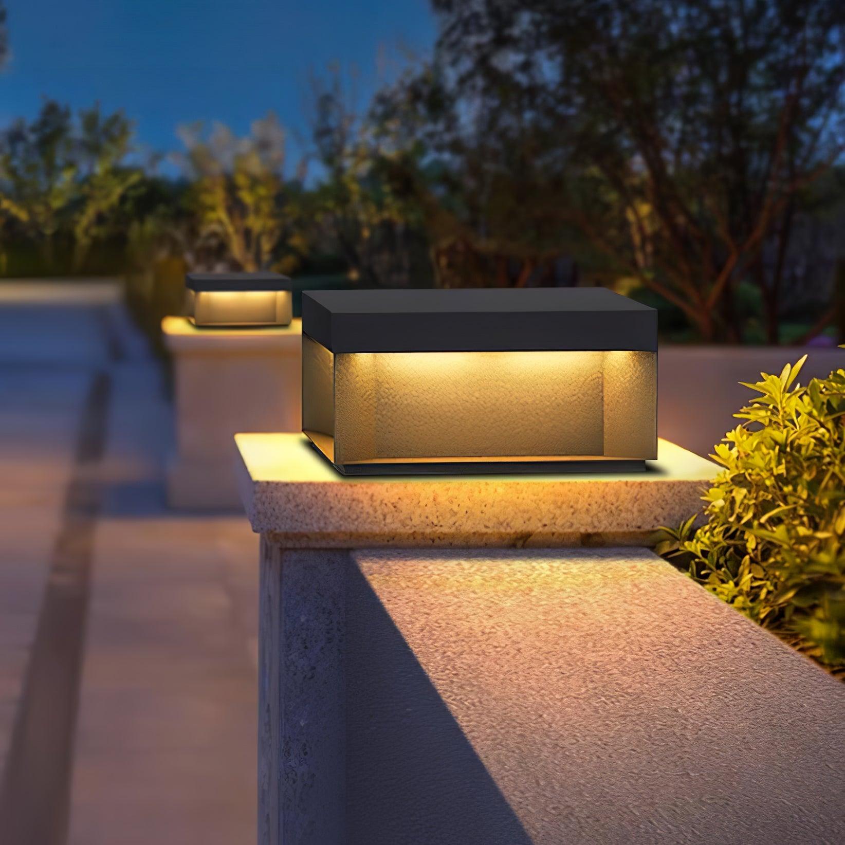 Bloc Cube IP65 Waterproof Outdoor Post Light for Garden and Pathways