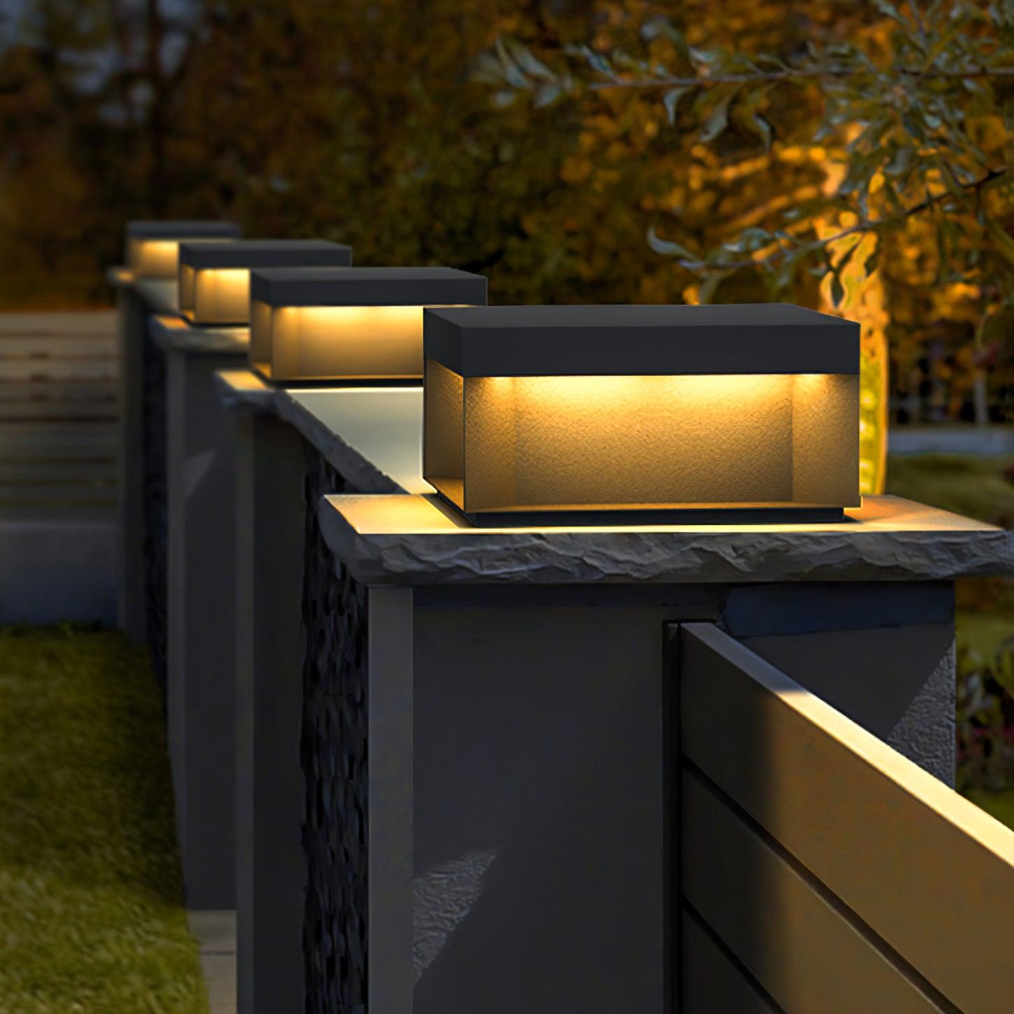 Bloc Cube IP65 Waterproof Outdoor Post Light for Garden and Pathways