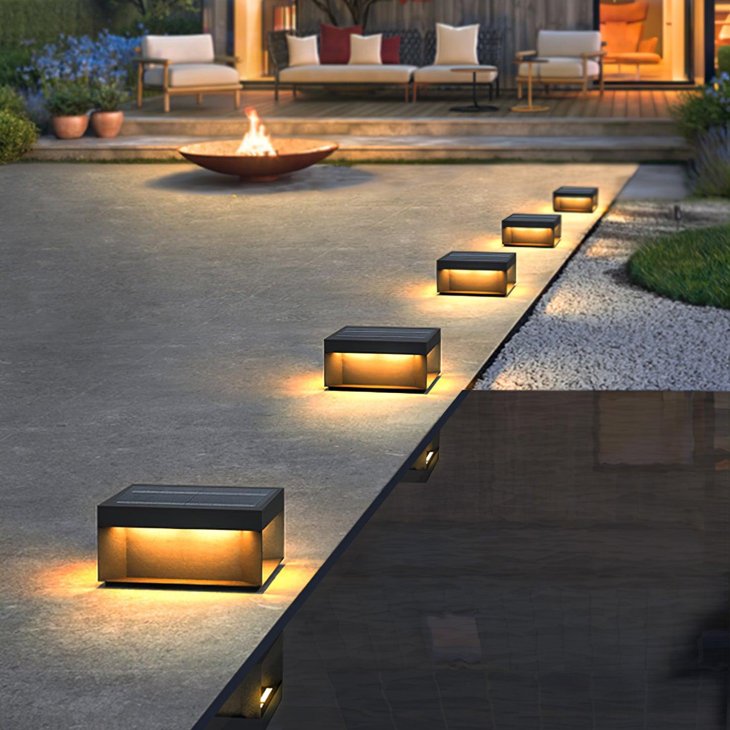 Bloc Cube IP65 Waterproof Outdoor Post Light for Garden and Pathways