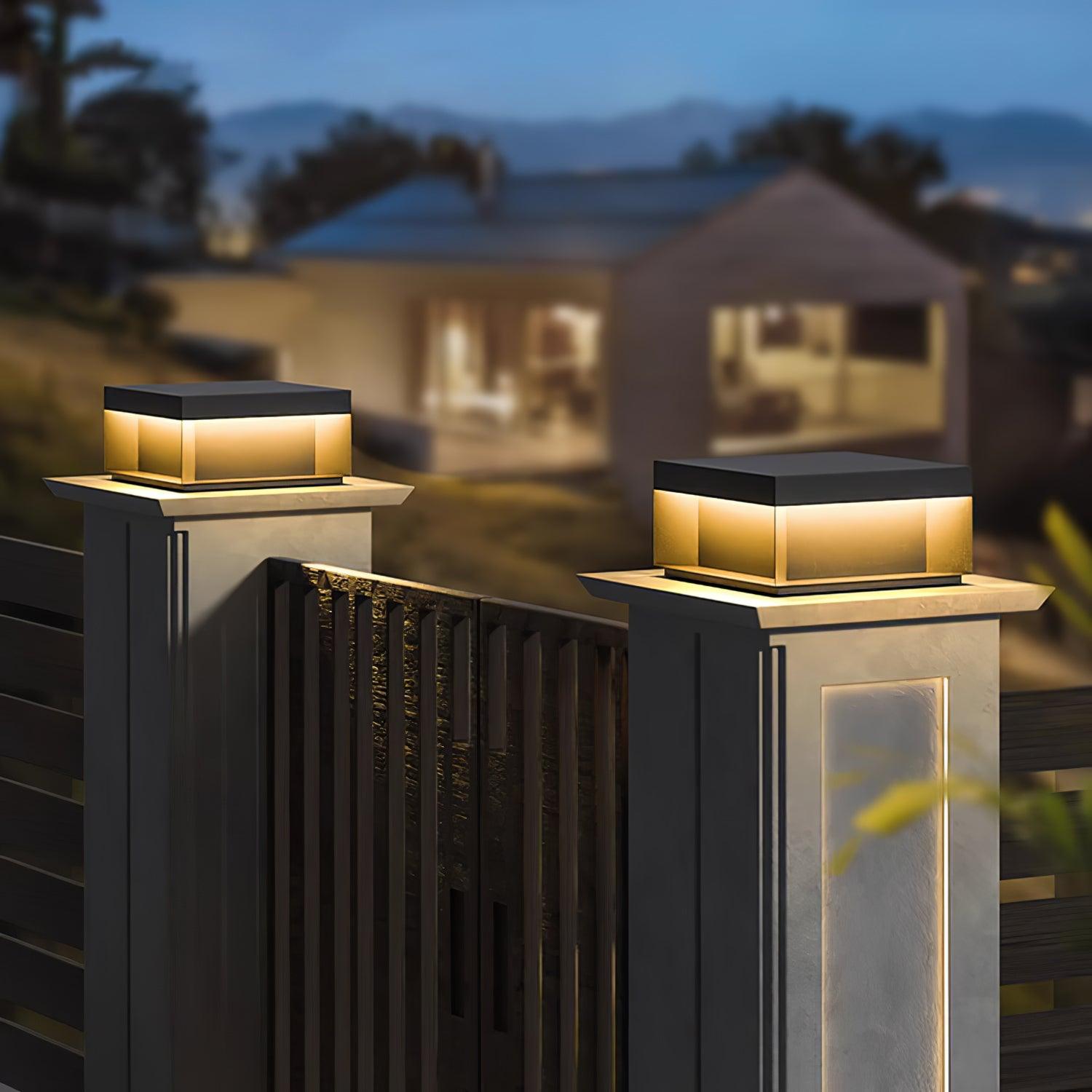 Bloc Cube IP65 Waterproof Outdoor Post Light for Garden and Pathways
