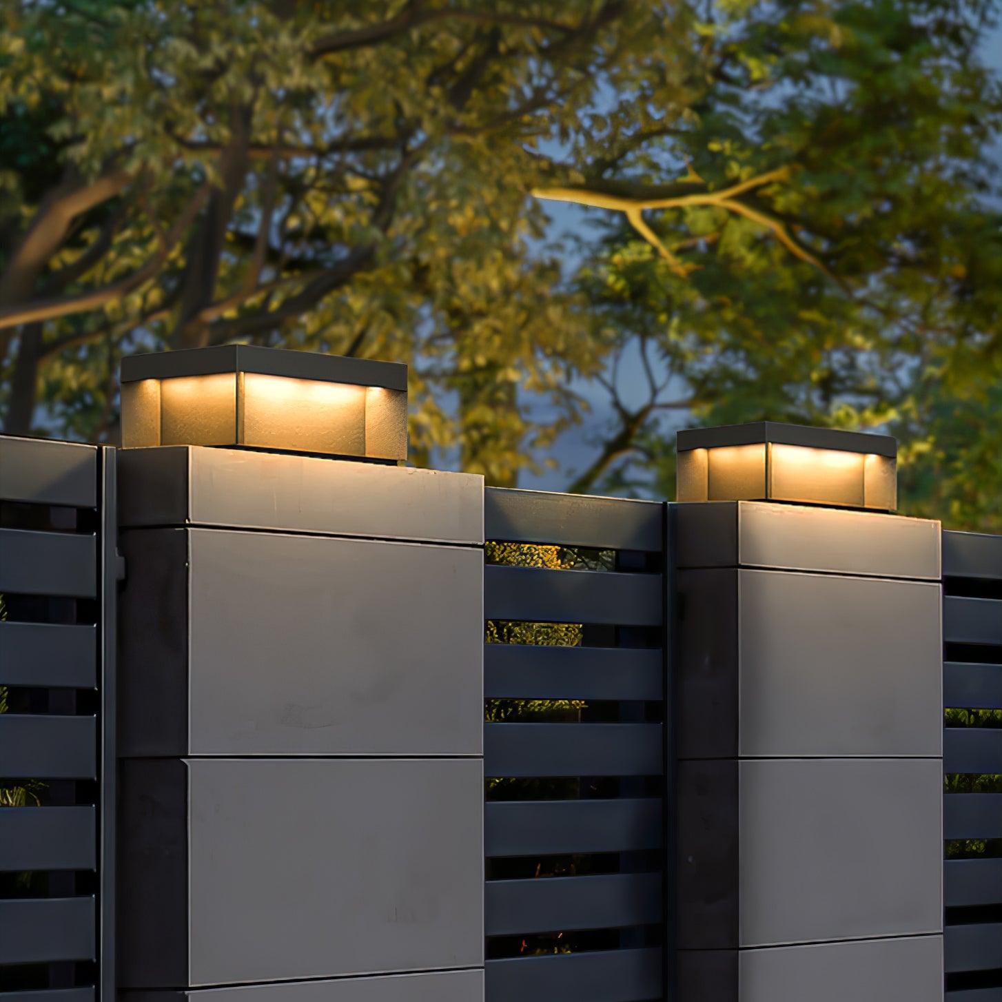 Bloc Cube IP65 Waterproof Outdoor Post Light for Garden and Pathways