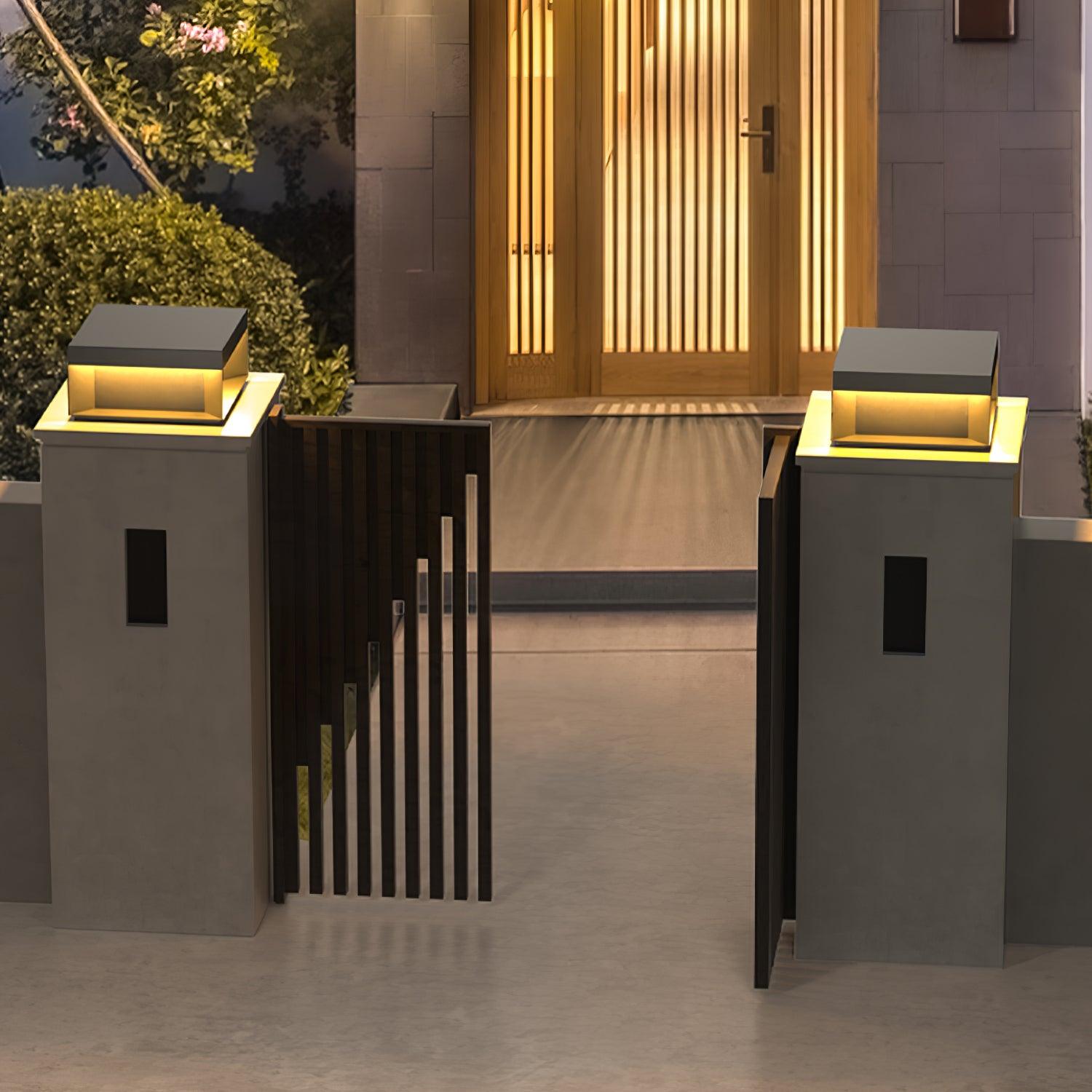 Bloc Cube IP65 Waterproof Outdoor Post Light for Garden and Pathways