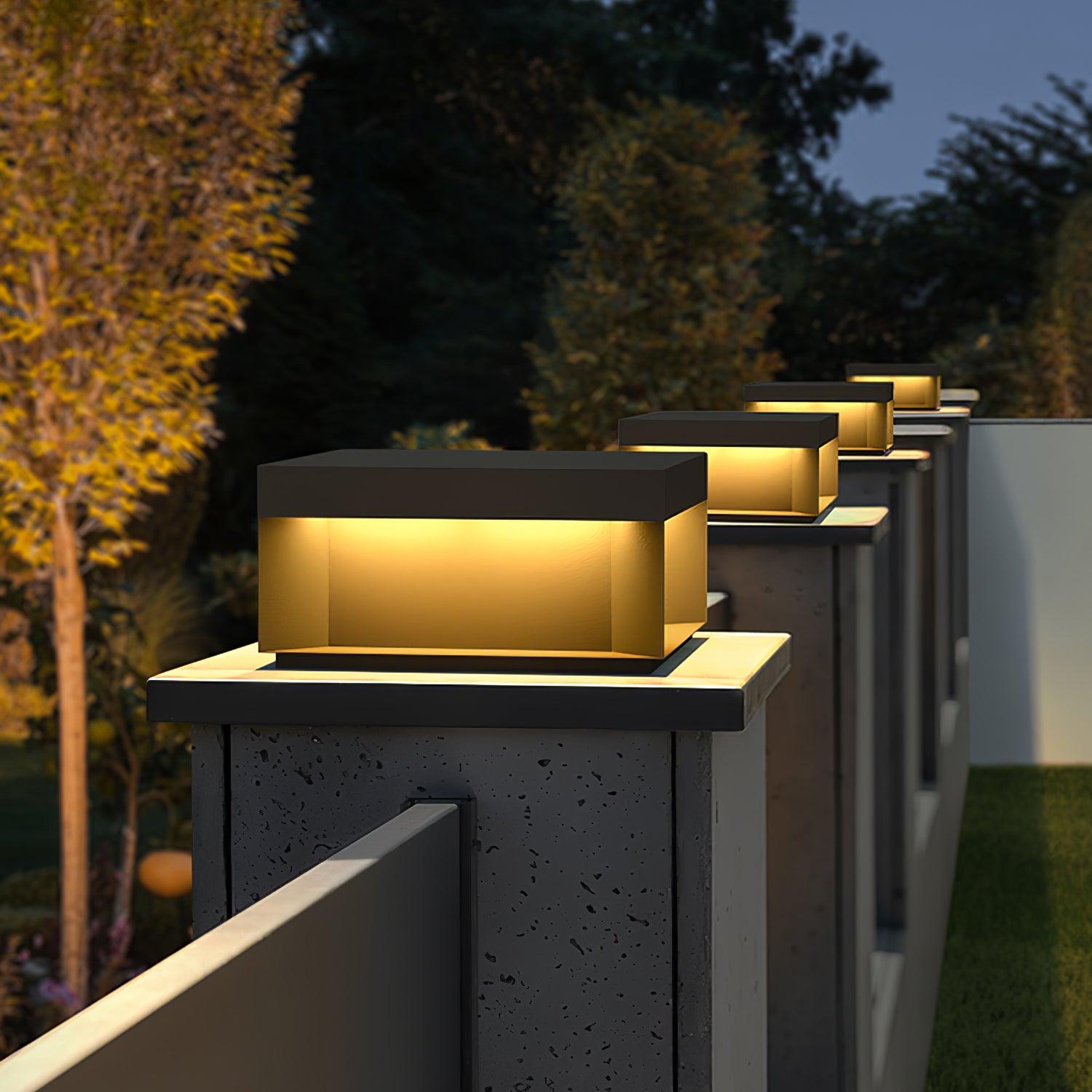 Bloc Cube IP65 Waterproof Outdoor Post Light for Garden and Pathways