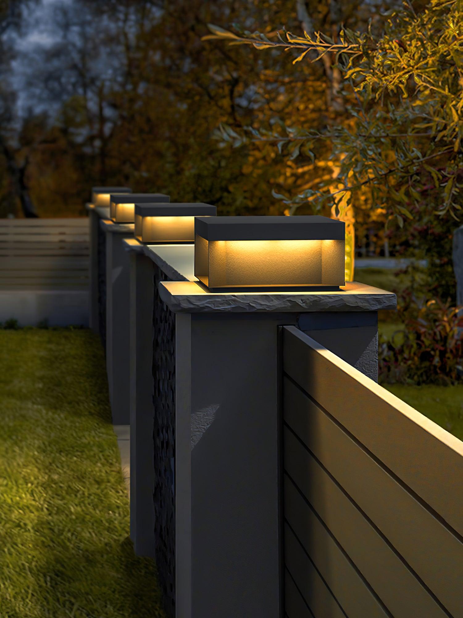 Bloc Cube IP65 Waterproof Outdoor Post Light for Garden and Pathways