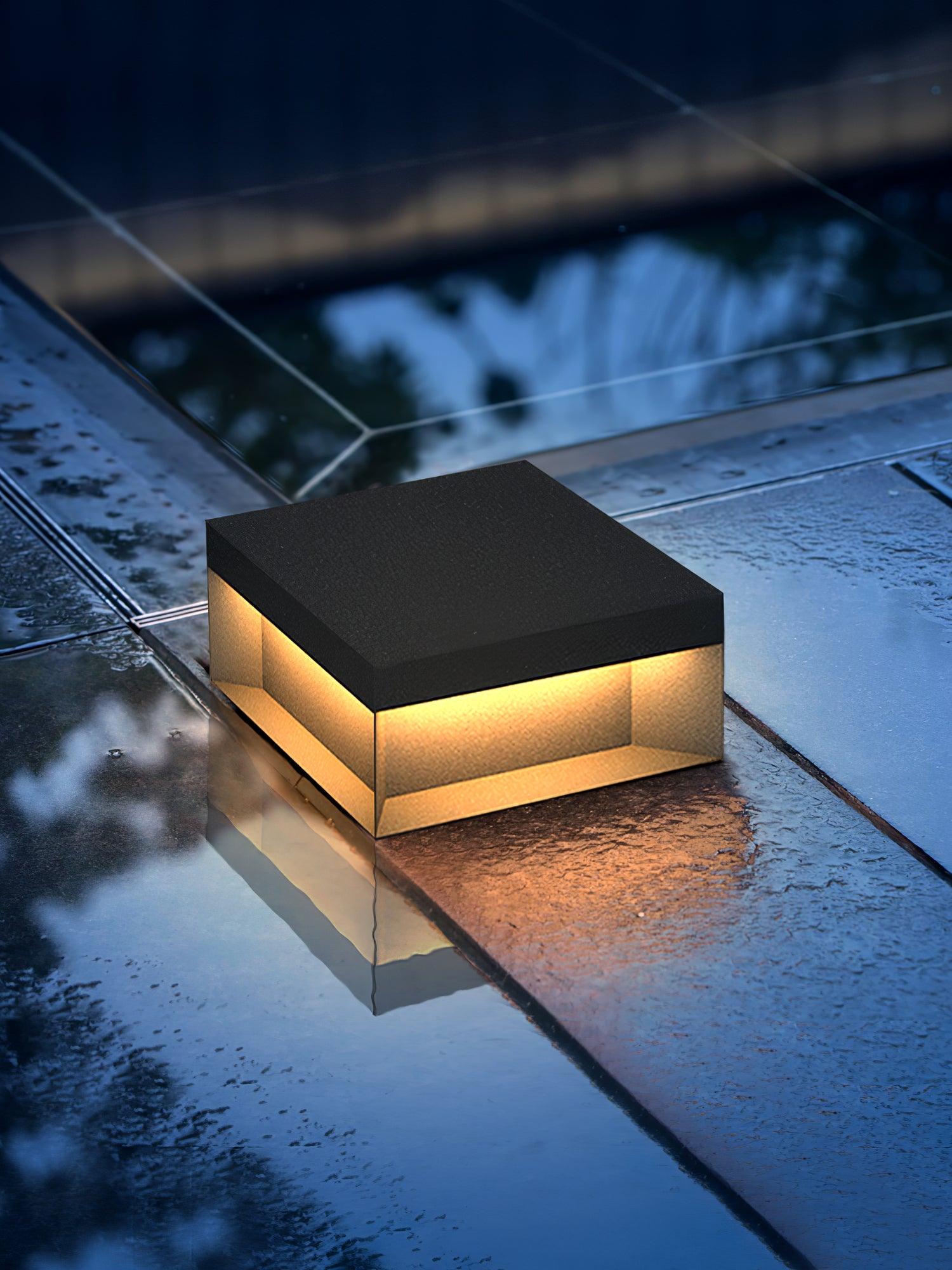 Bloc Cube IP65 Waterproof Outdoor Post Light for Garden and Pathways
