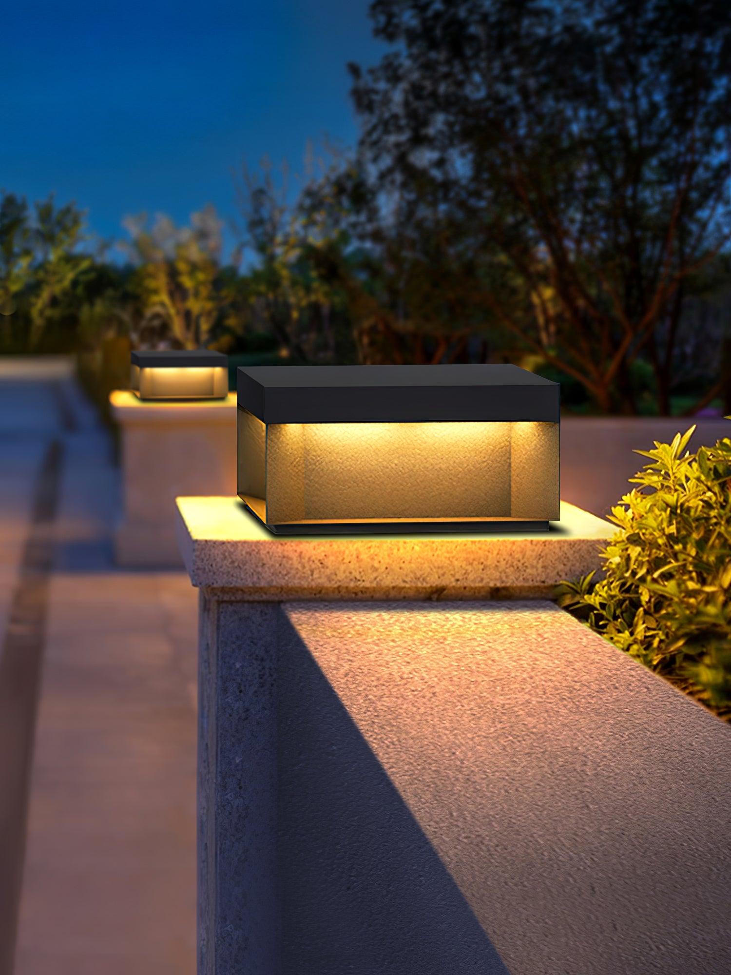 Bloc Cube IP65 Waterproof Outdoor Post Light for Garden and Pathways