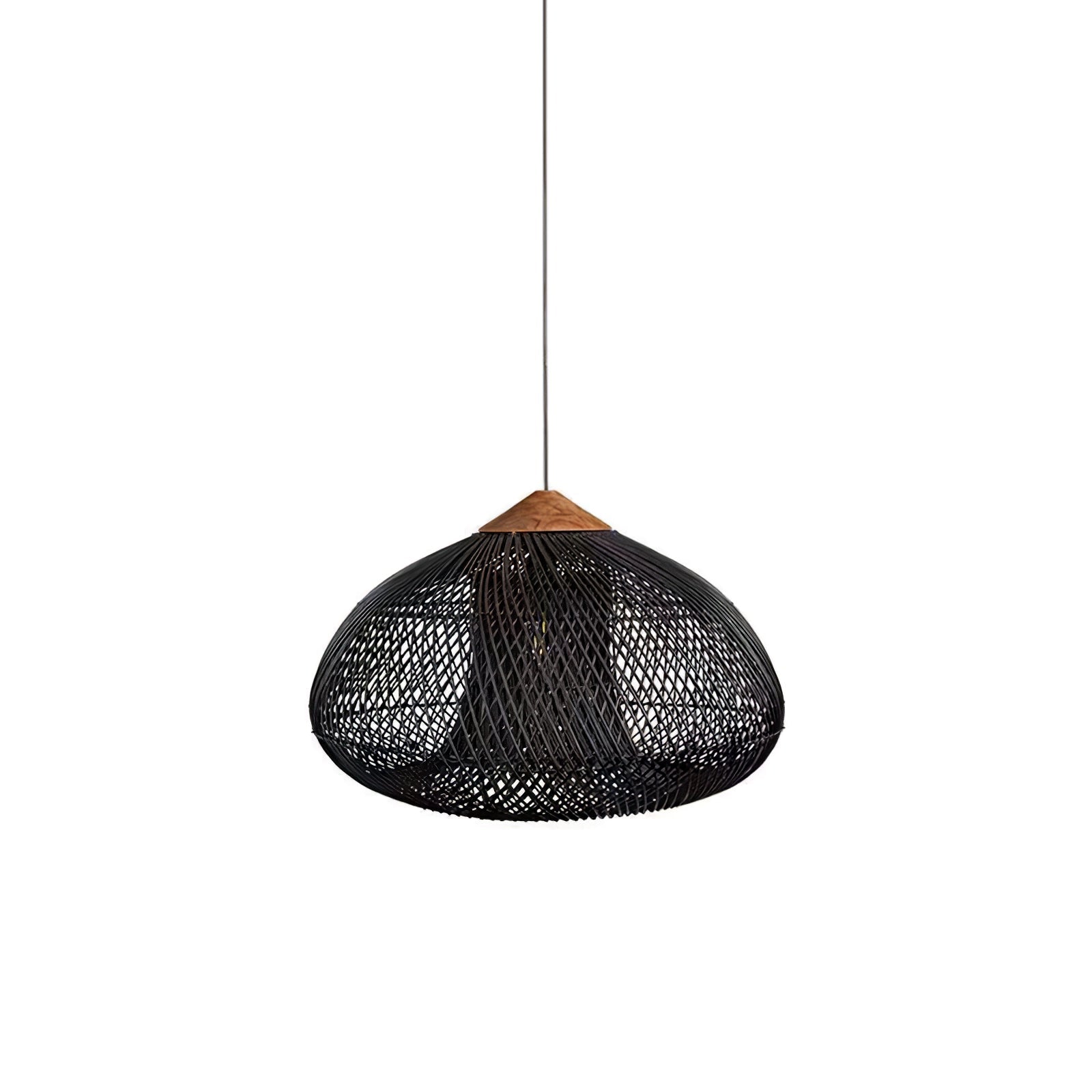 Yara Handwoven Rattan Pendant Light for Kitchen Island and Dining Room