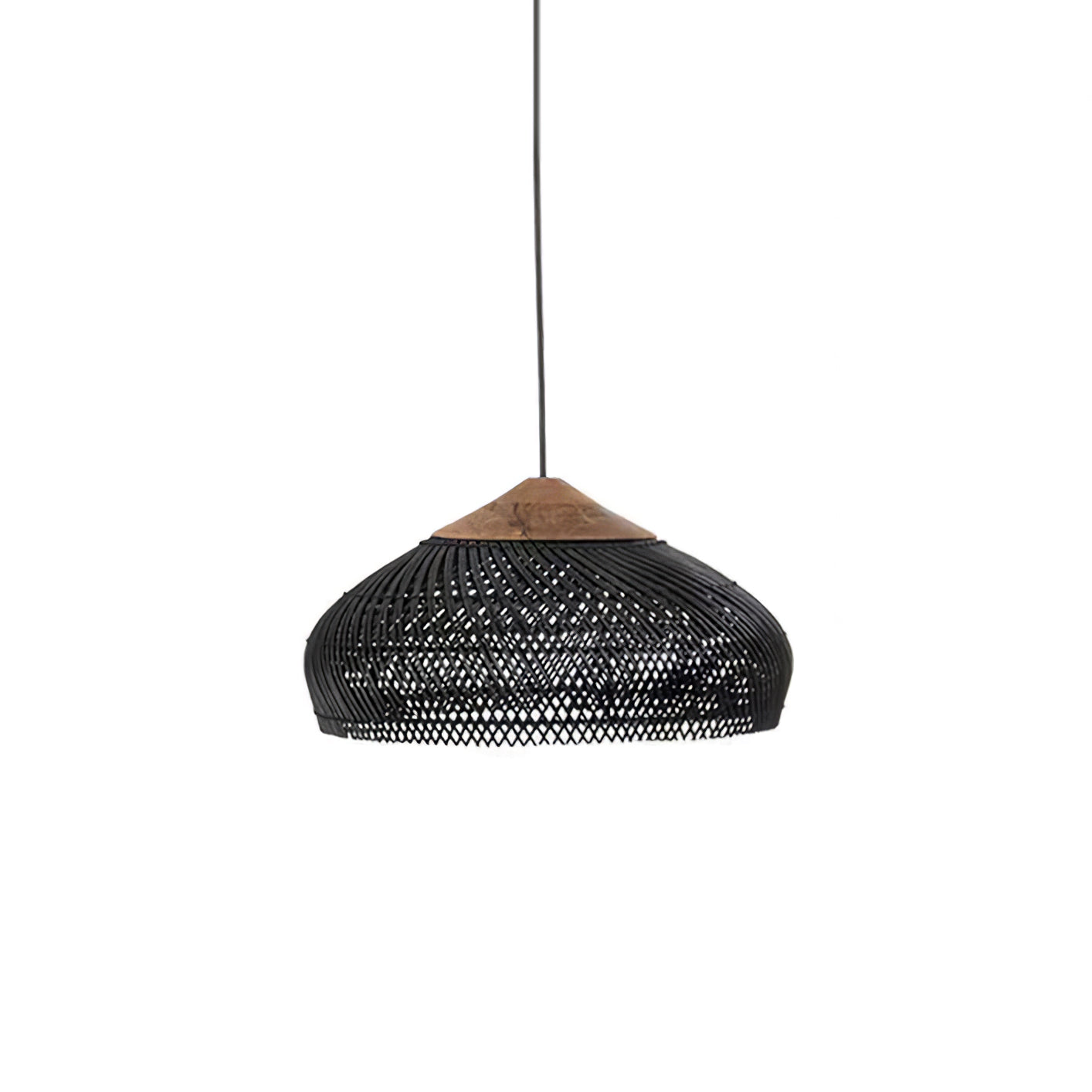 Yara Handwoven Rattan Pendant Light for Kitchen Island and Dining Room