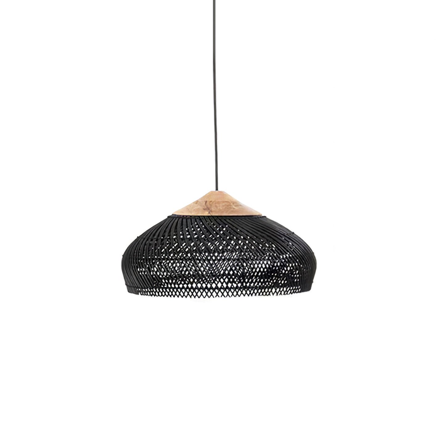Yara Handwoven Rattan Pendant Light for Kitchen Island and Dining Room