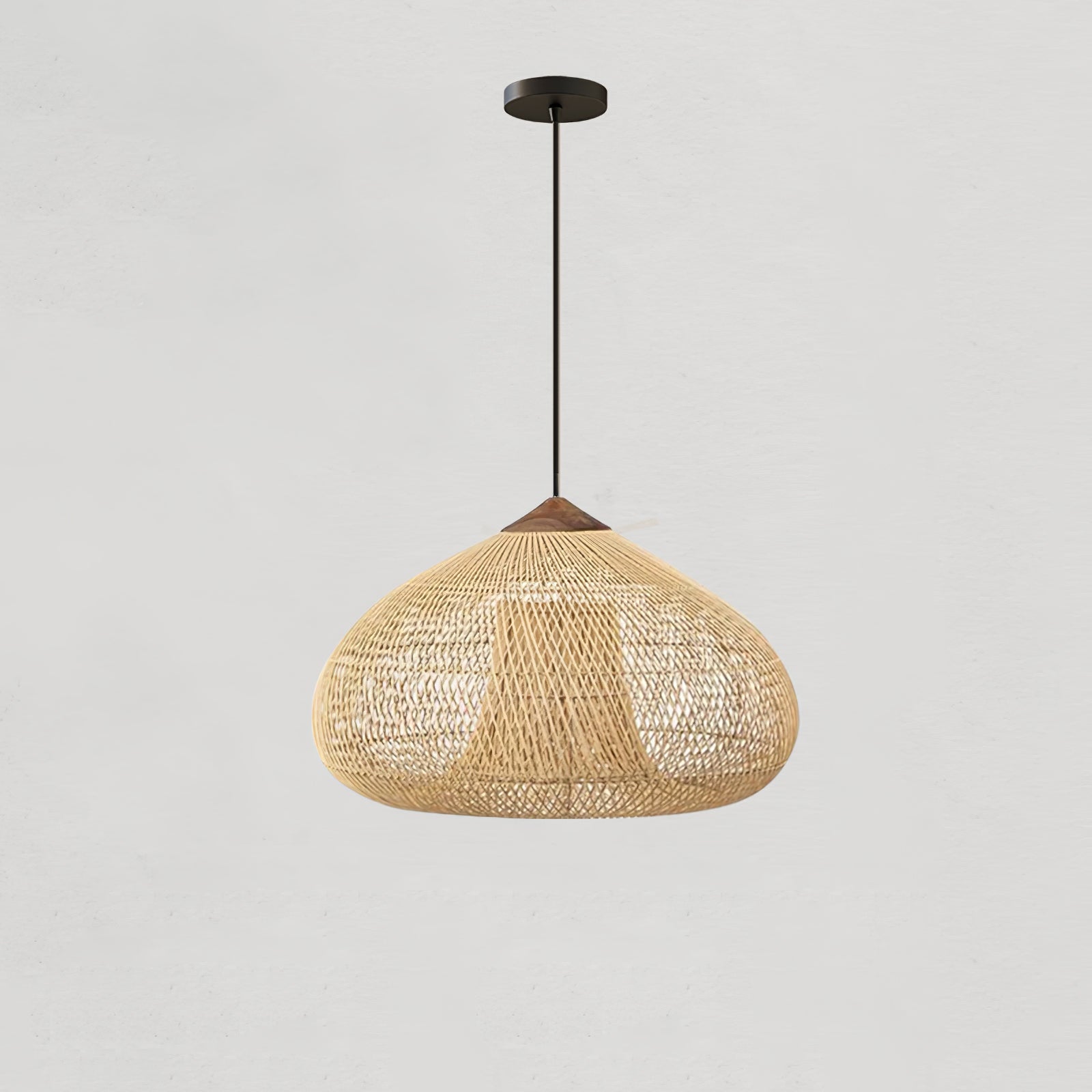 Yara Handwoven Rattan Pendant Light for Kitchen Island and Dining Room