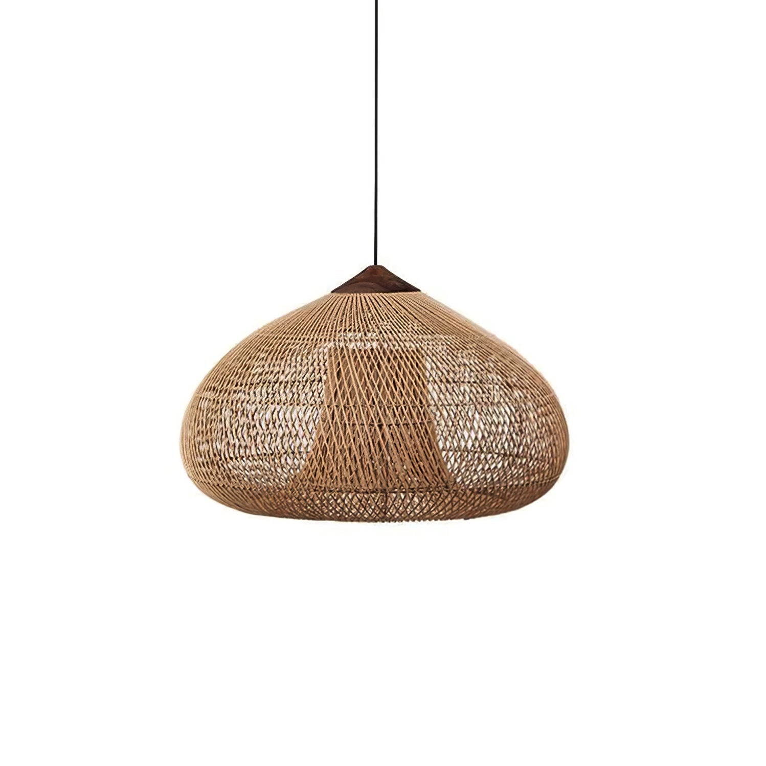 Yara Handwoven Rattan Pendant Light for Kitchen Island and Dining Room