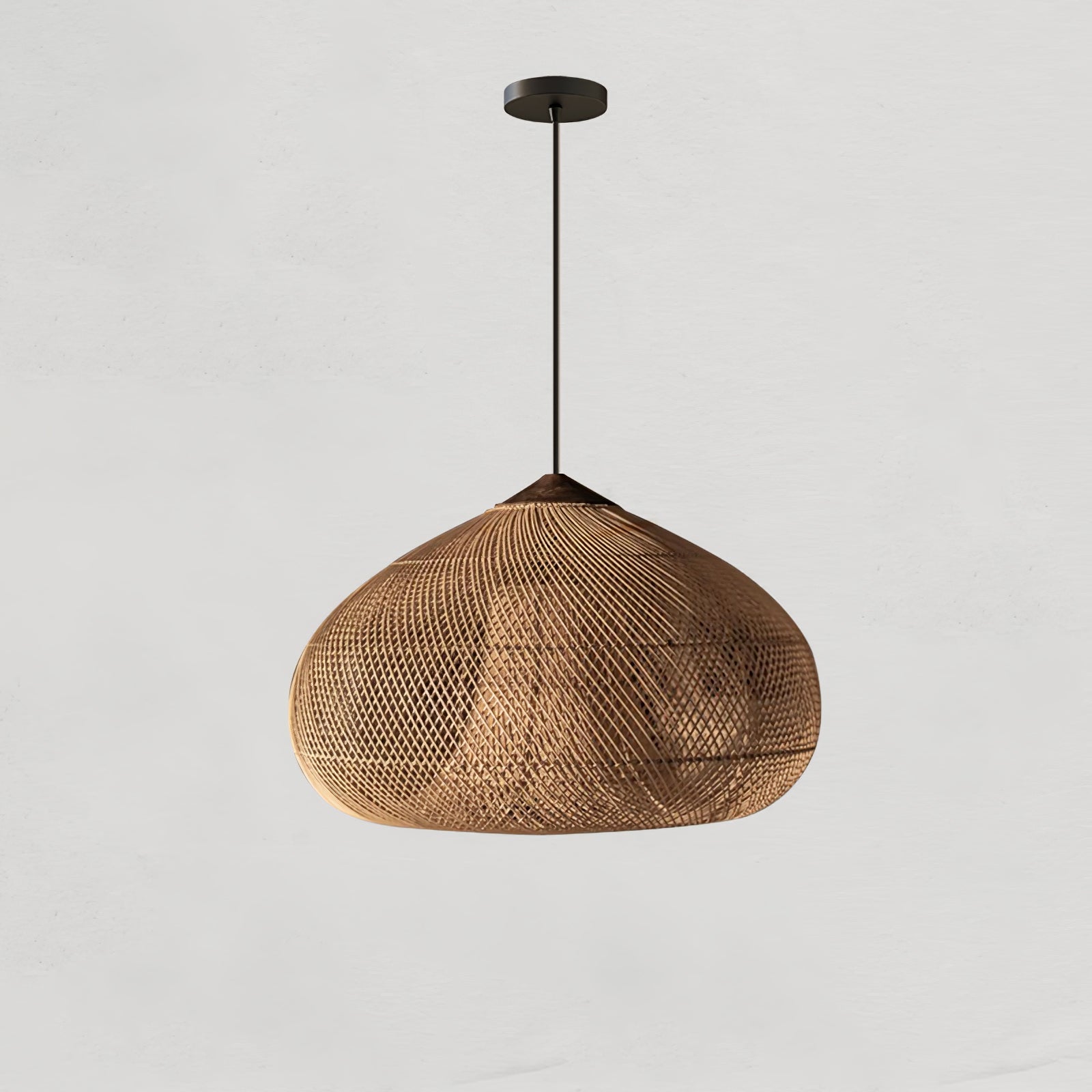 Yara Handwoven Rattan Pendant Light for Kitchen Island and Dining Room